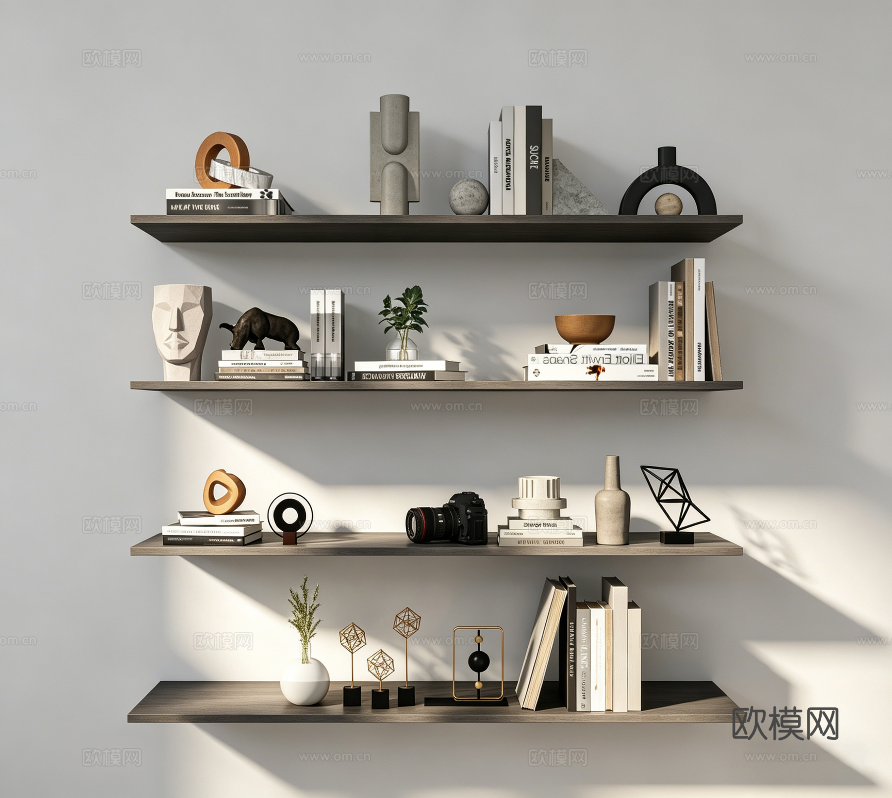 现代摆件su模型