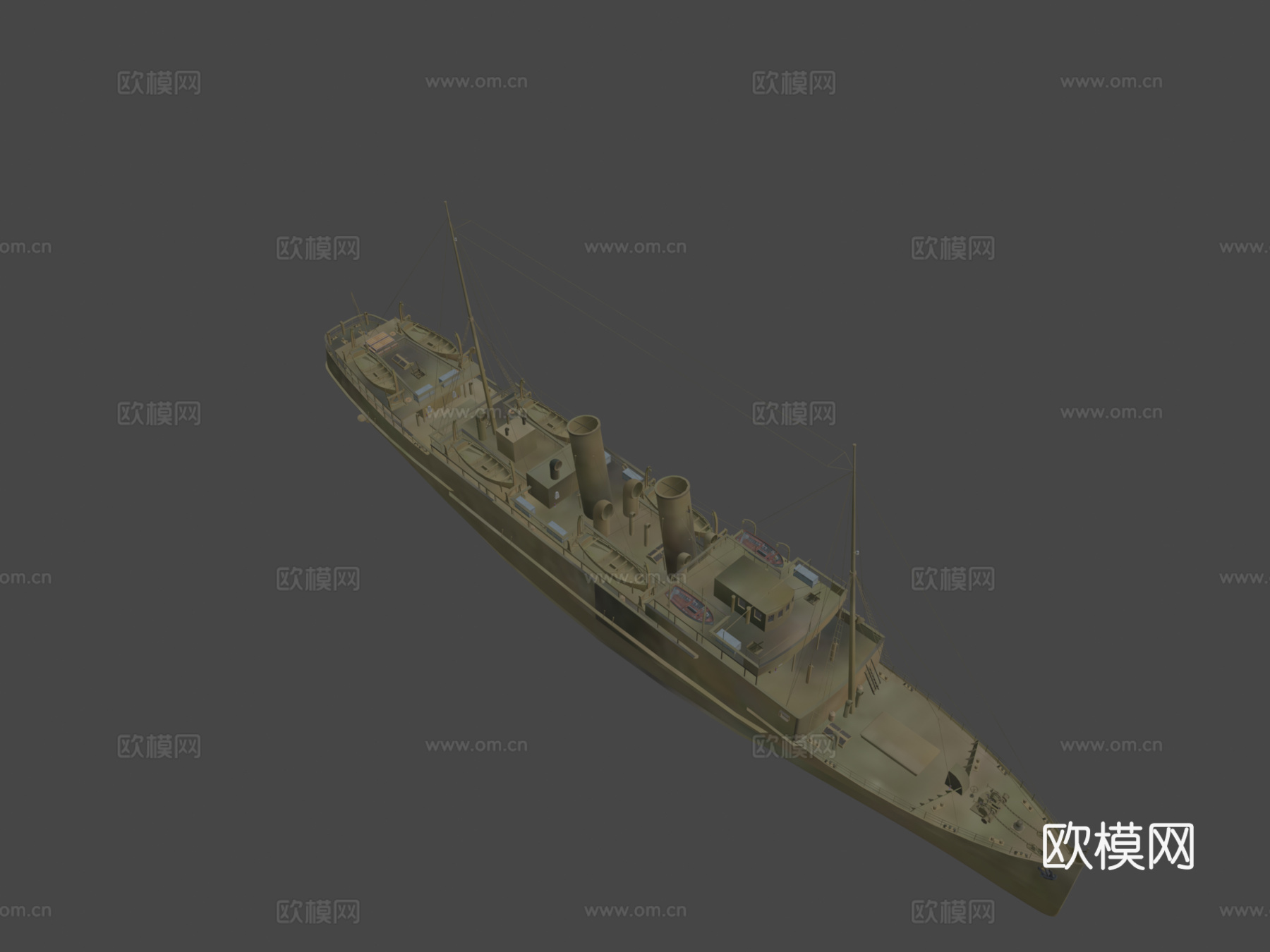 洛丽娜号船su模型