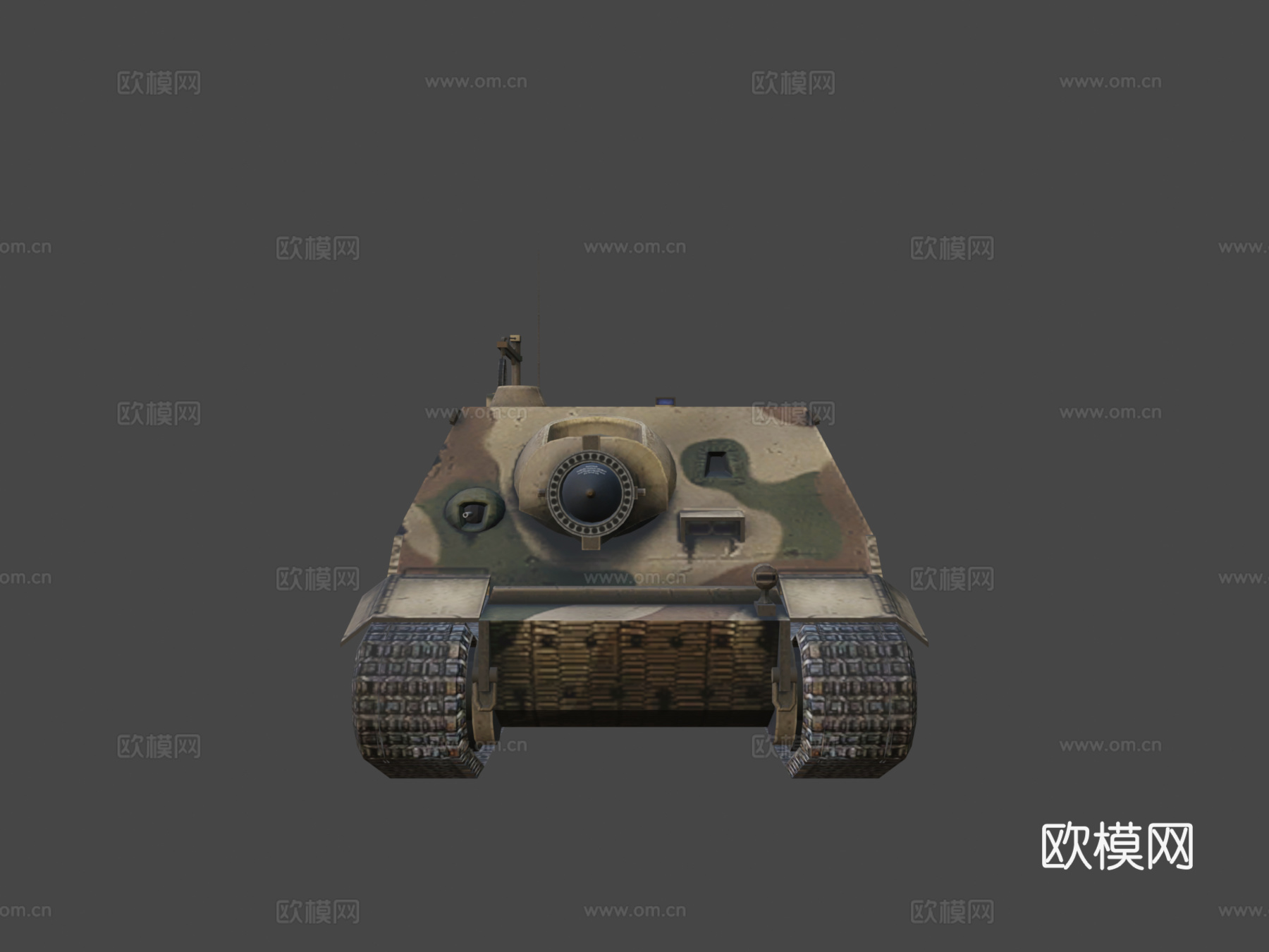 突击虎坦克su模型