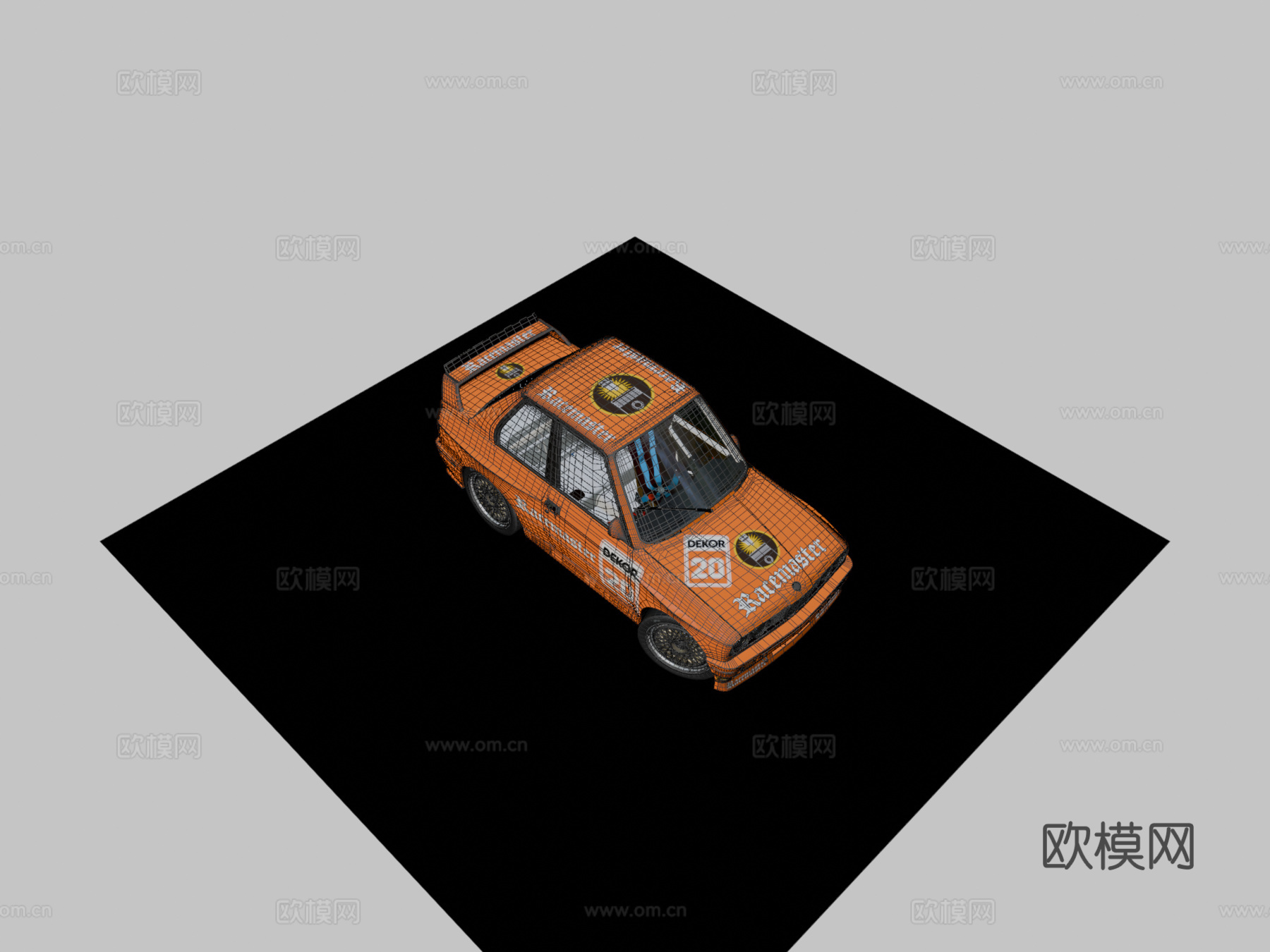 卡通旅行车su模型