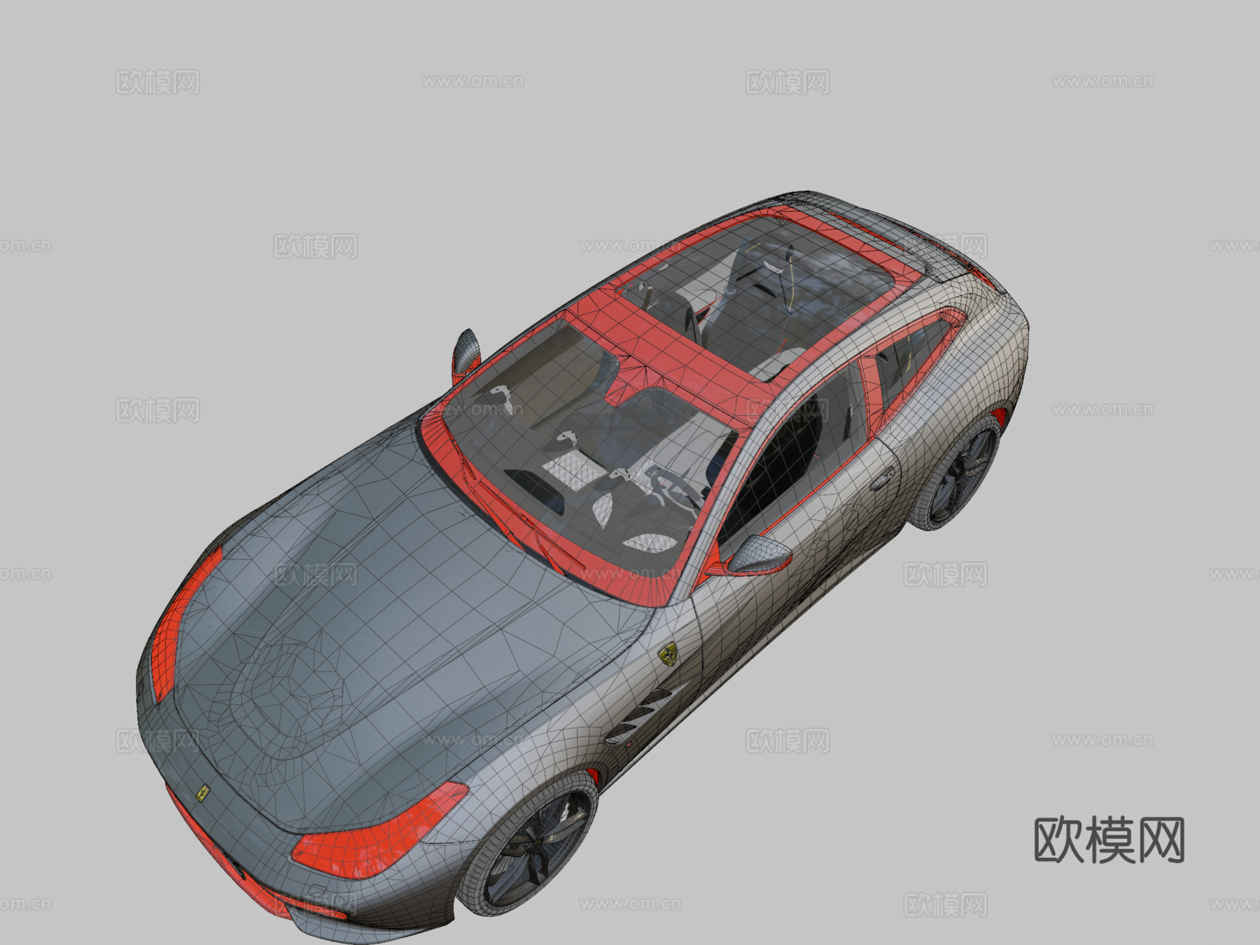 法拉利GTC4 Lusso型su模型