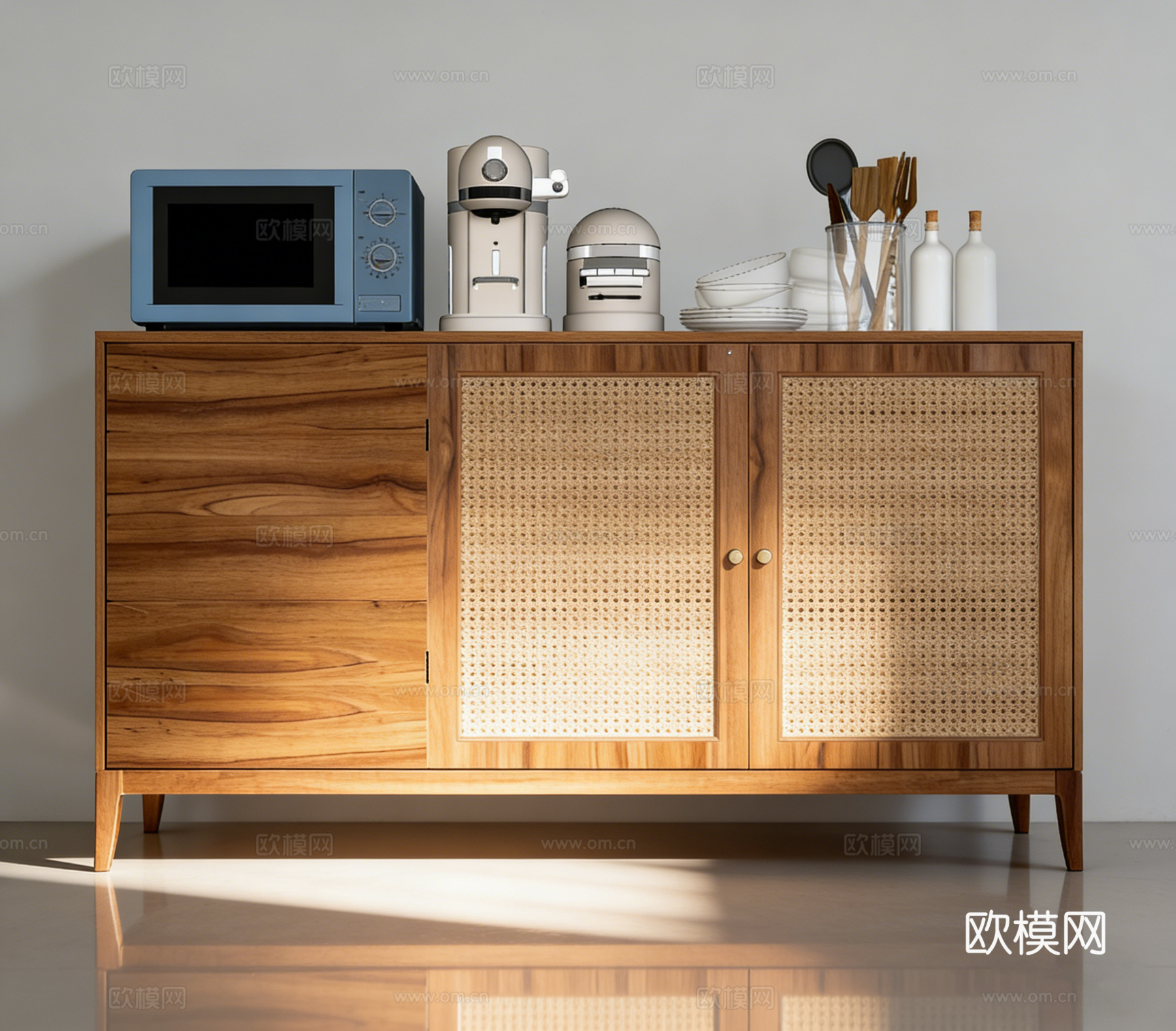 现代装饰柜su模型