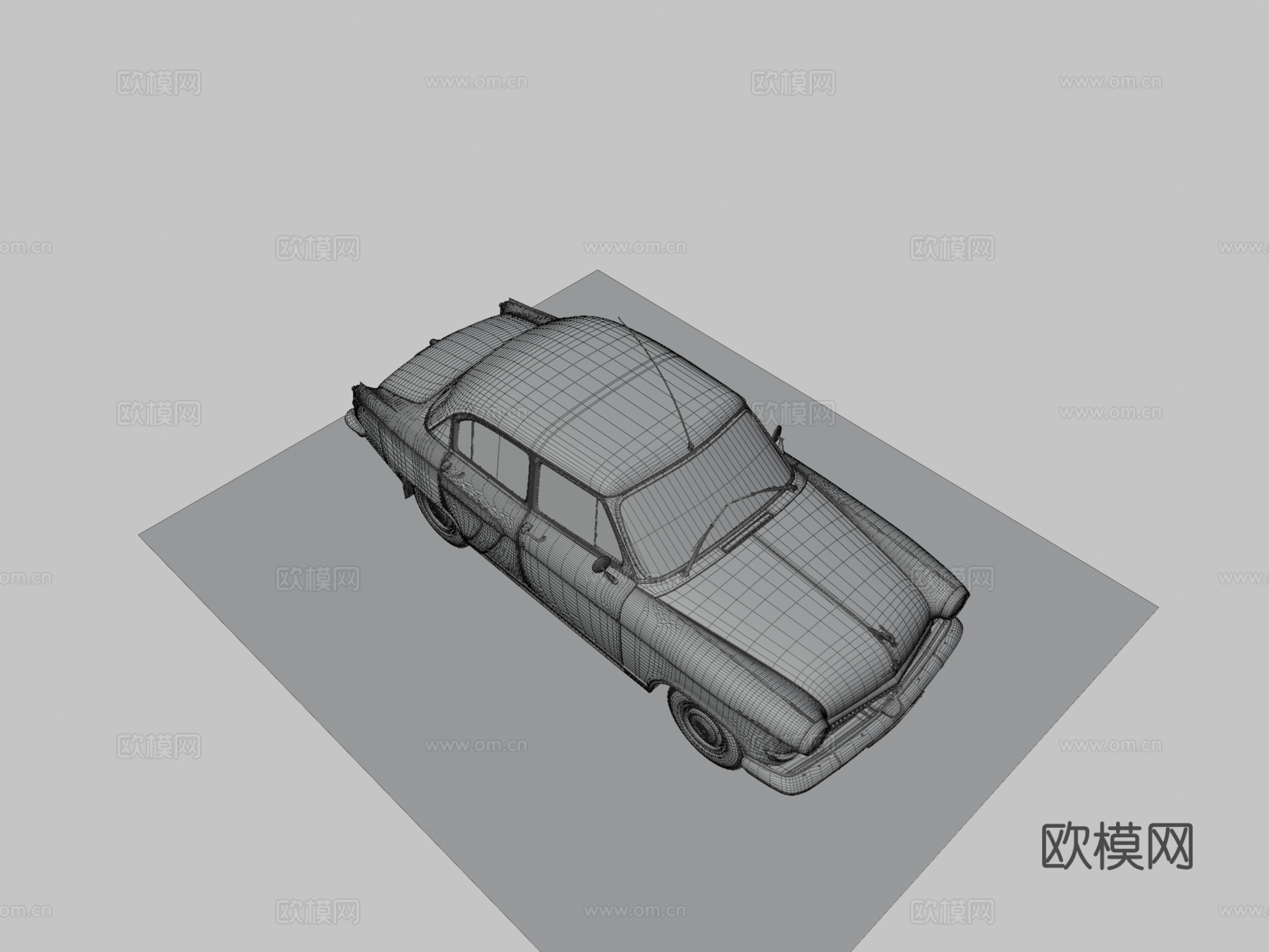 嘎斯21伏尔加轿车su模型
