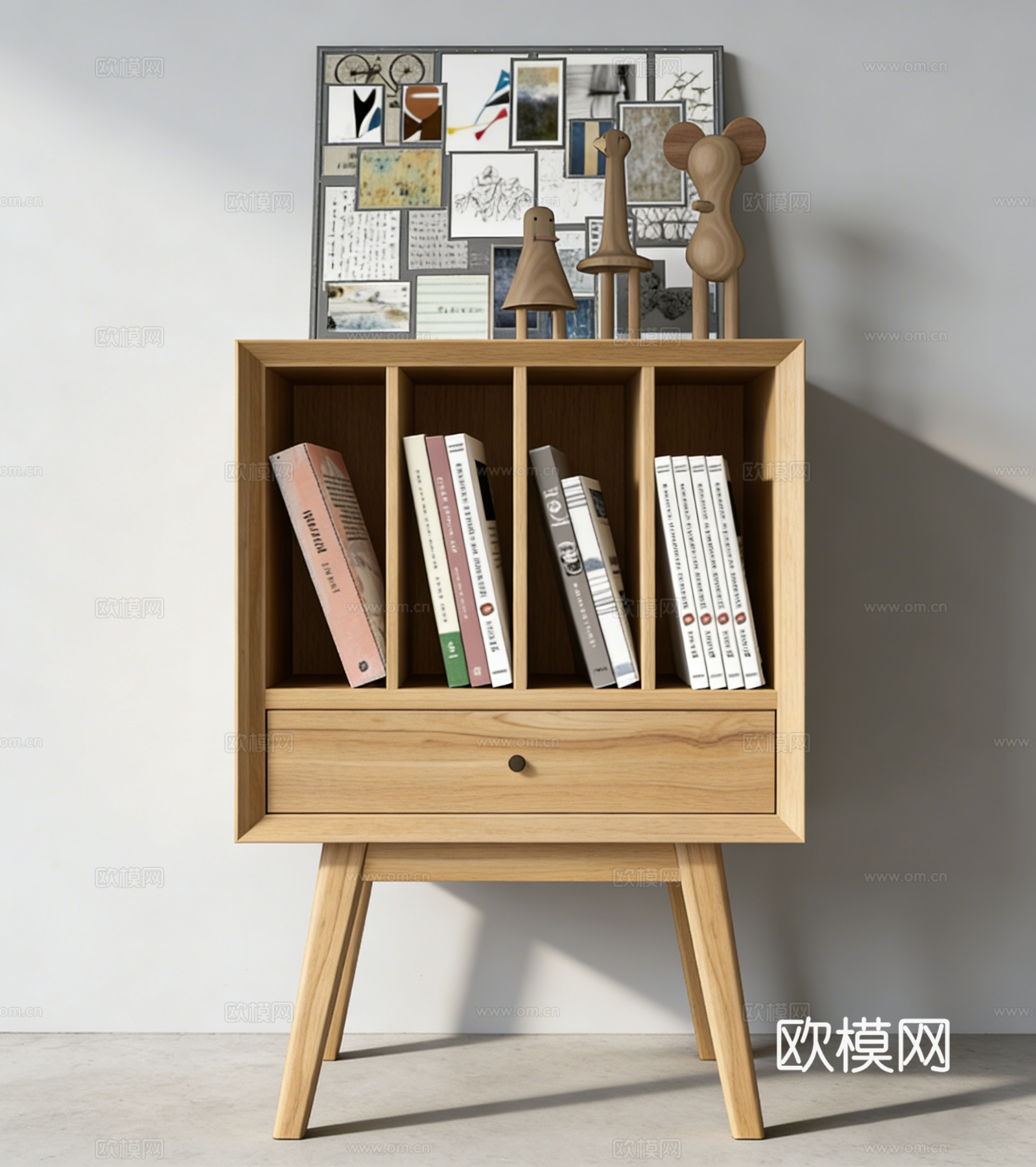 现代装饰柜su模型