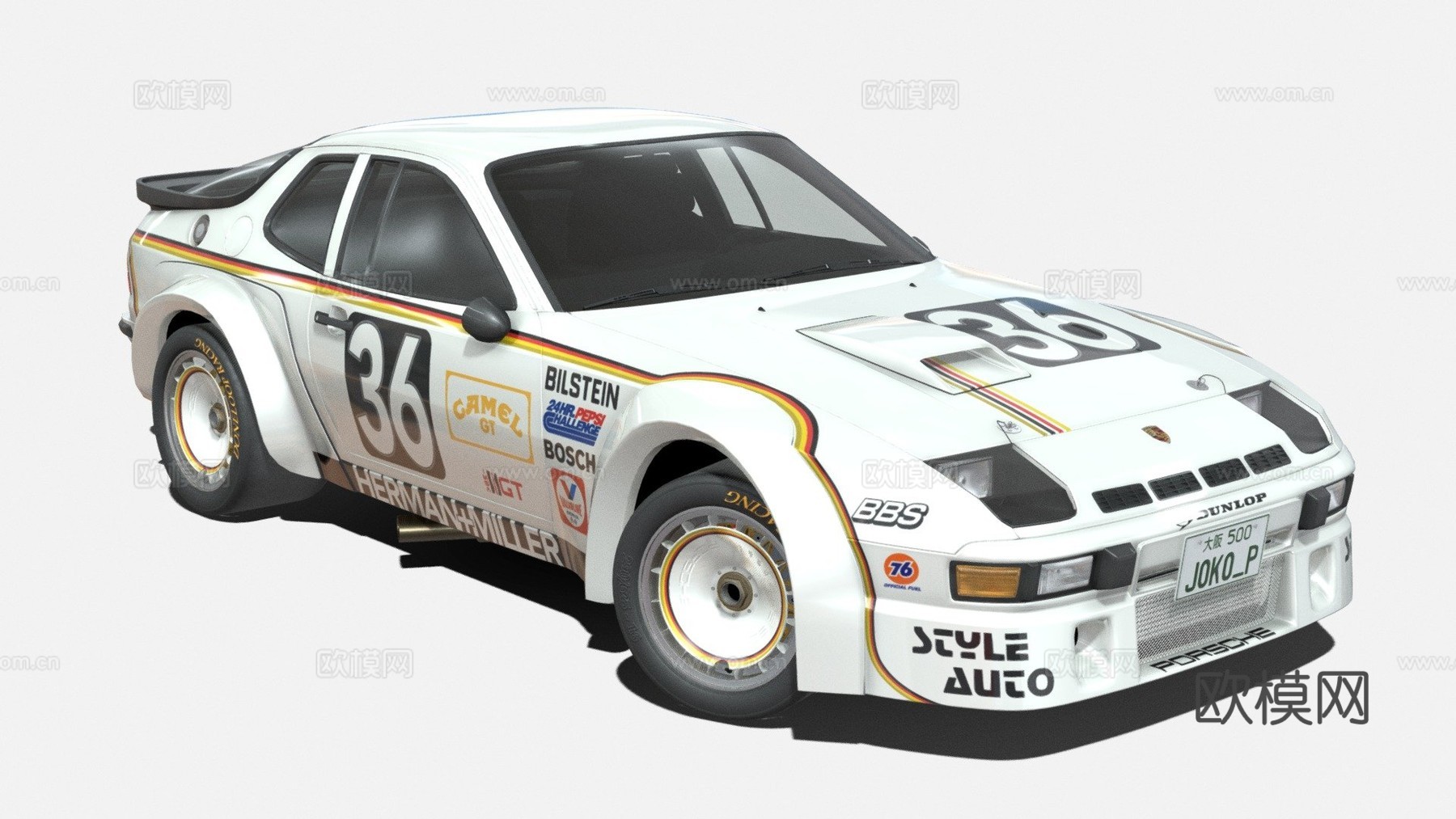 保时捷924卡雷拉GTR赛车su模型