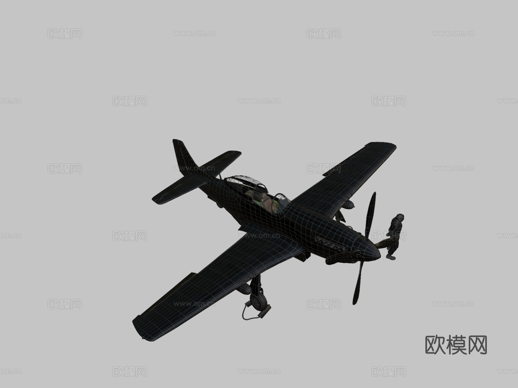 P-51D野马，“博蒂舍姆四号”su模型