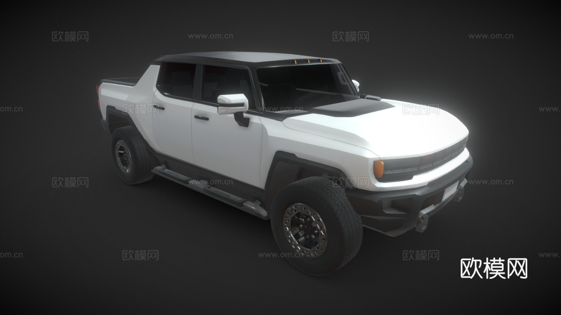 悍马EV-低多边形su模型