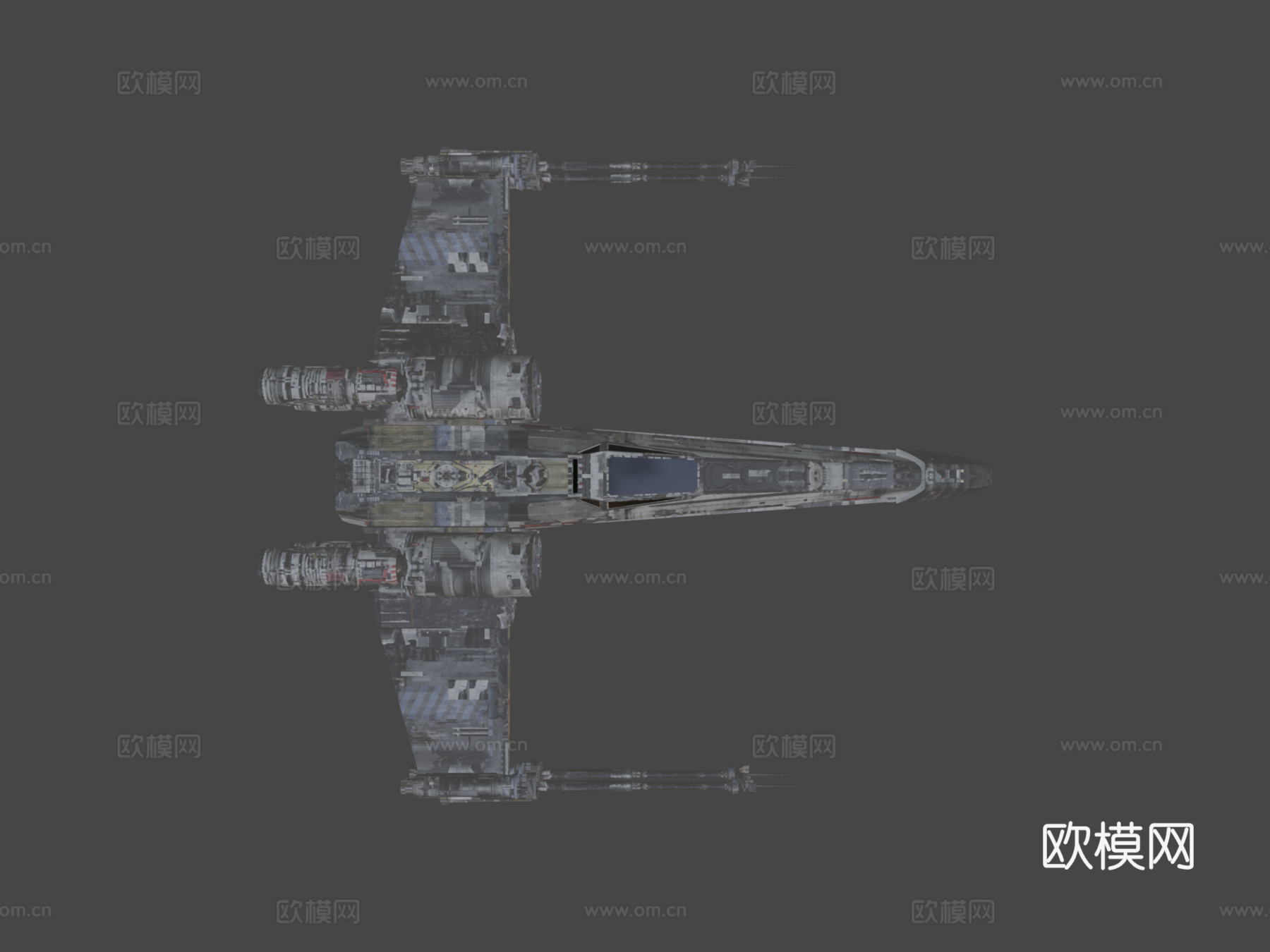 X翼战斗机（纹理更新）su模型