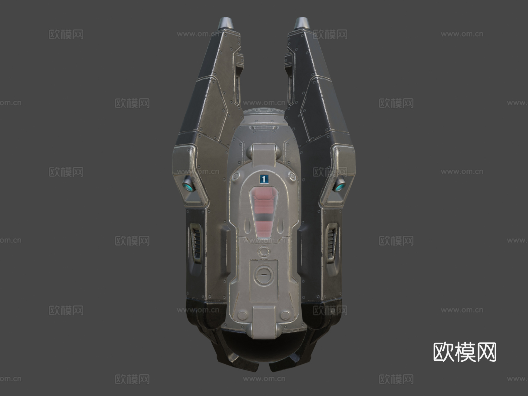 着陆舱动画su模型