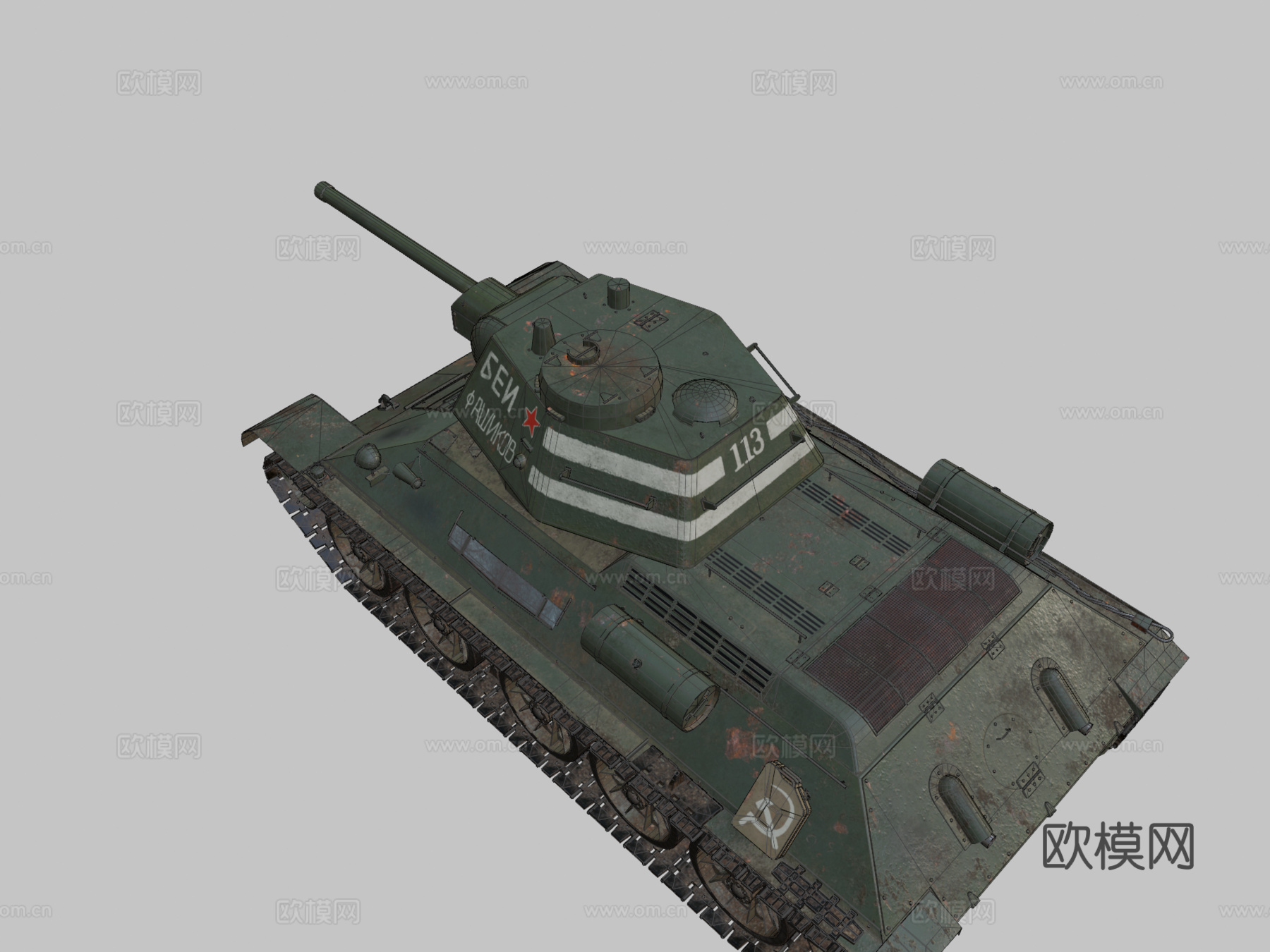 苏联T34-76中型坦克su模型