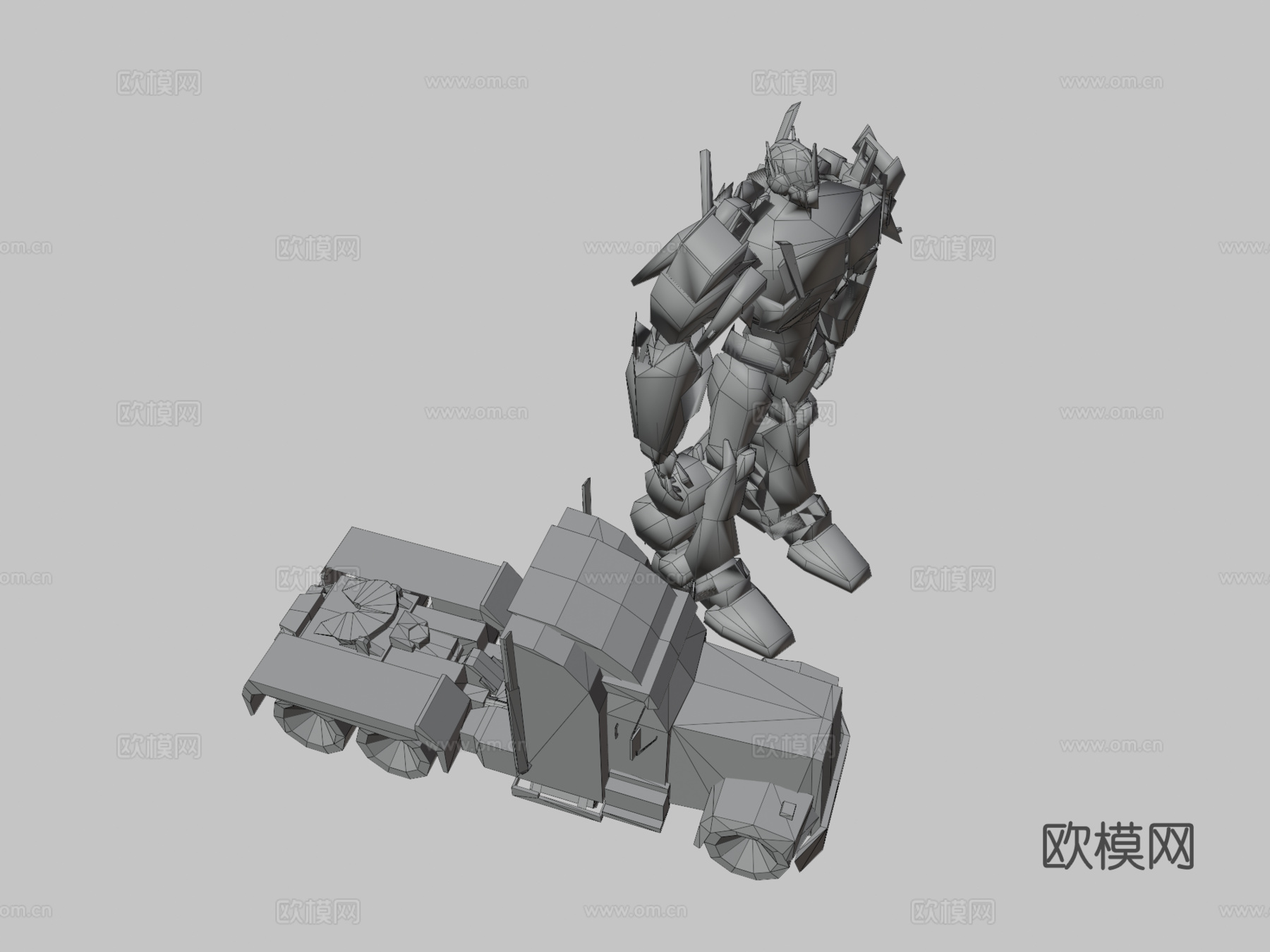 擎天柱 - 变形金刚领袖su模型