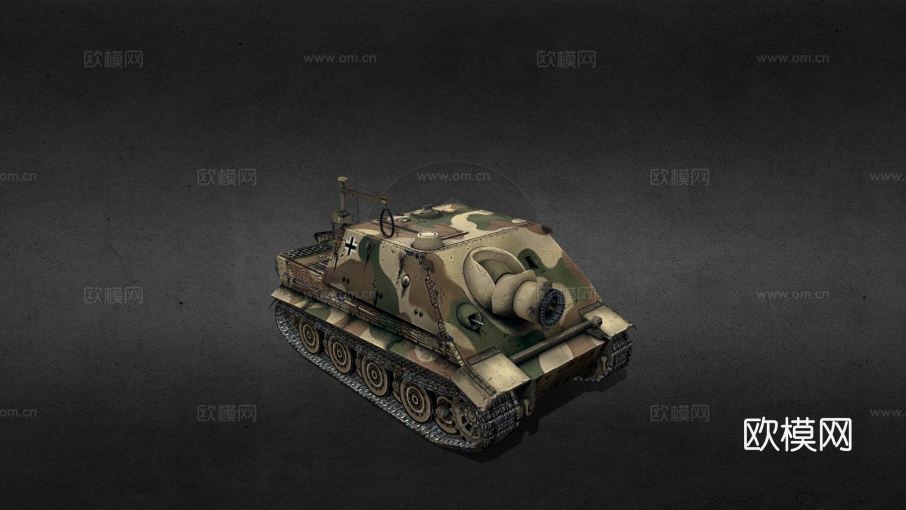 突击虎坦克su模型