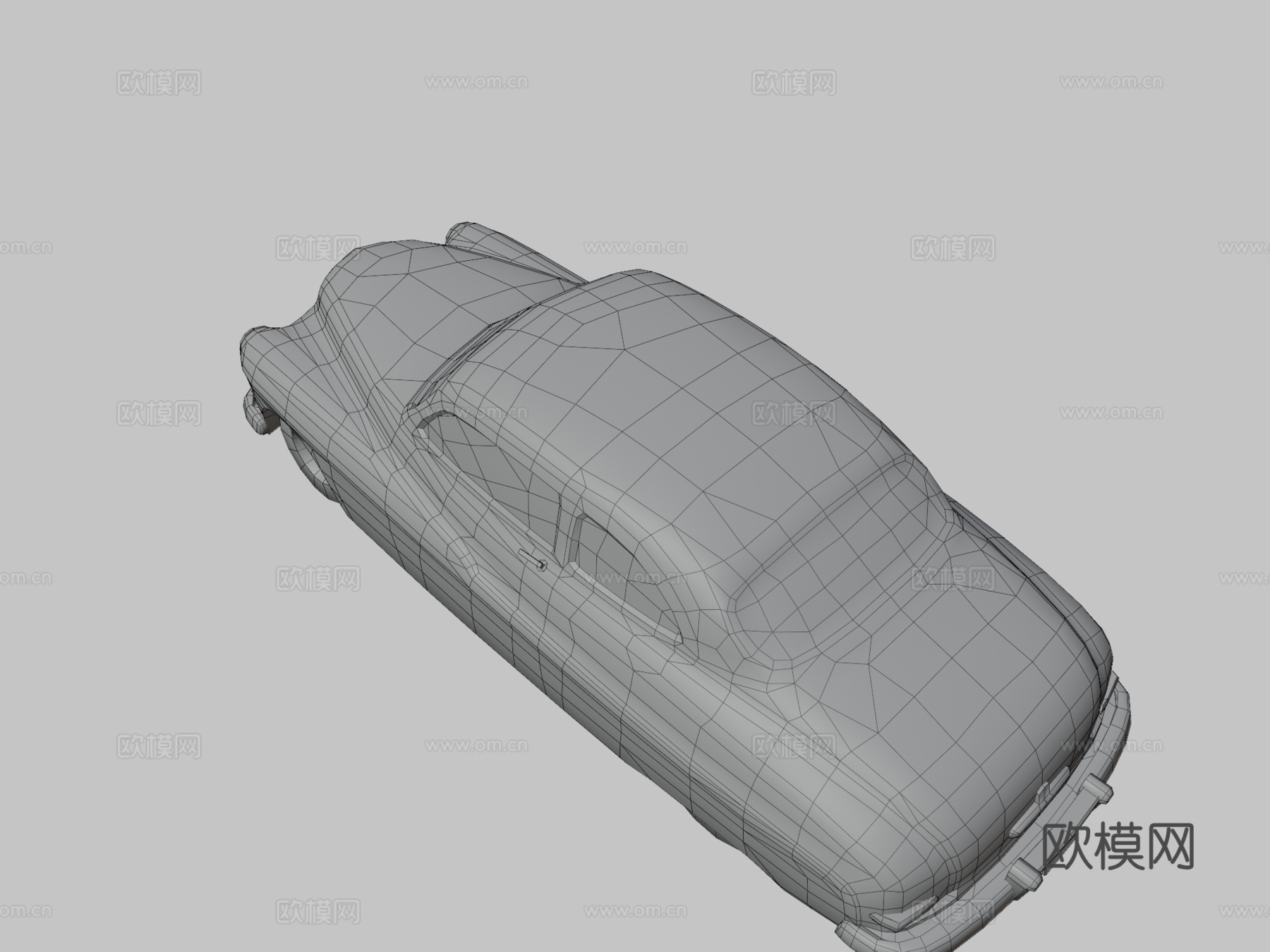 年代双门轿跑车su模型