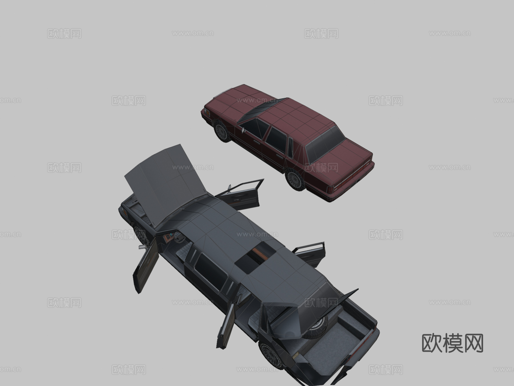 年林肯城市轿车su模型