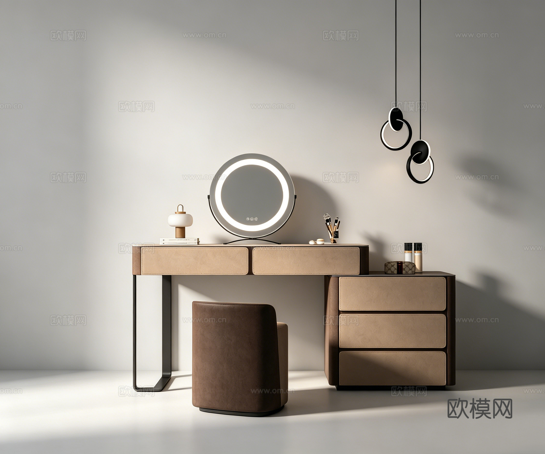 现代梳妆台su模型