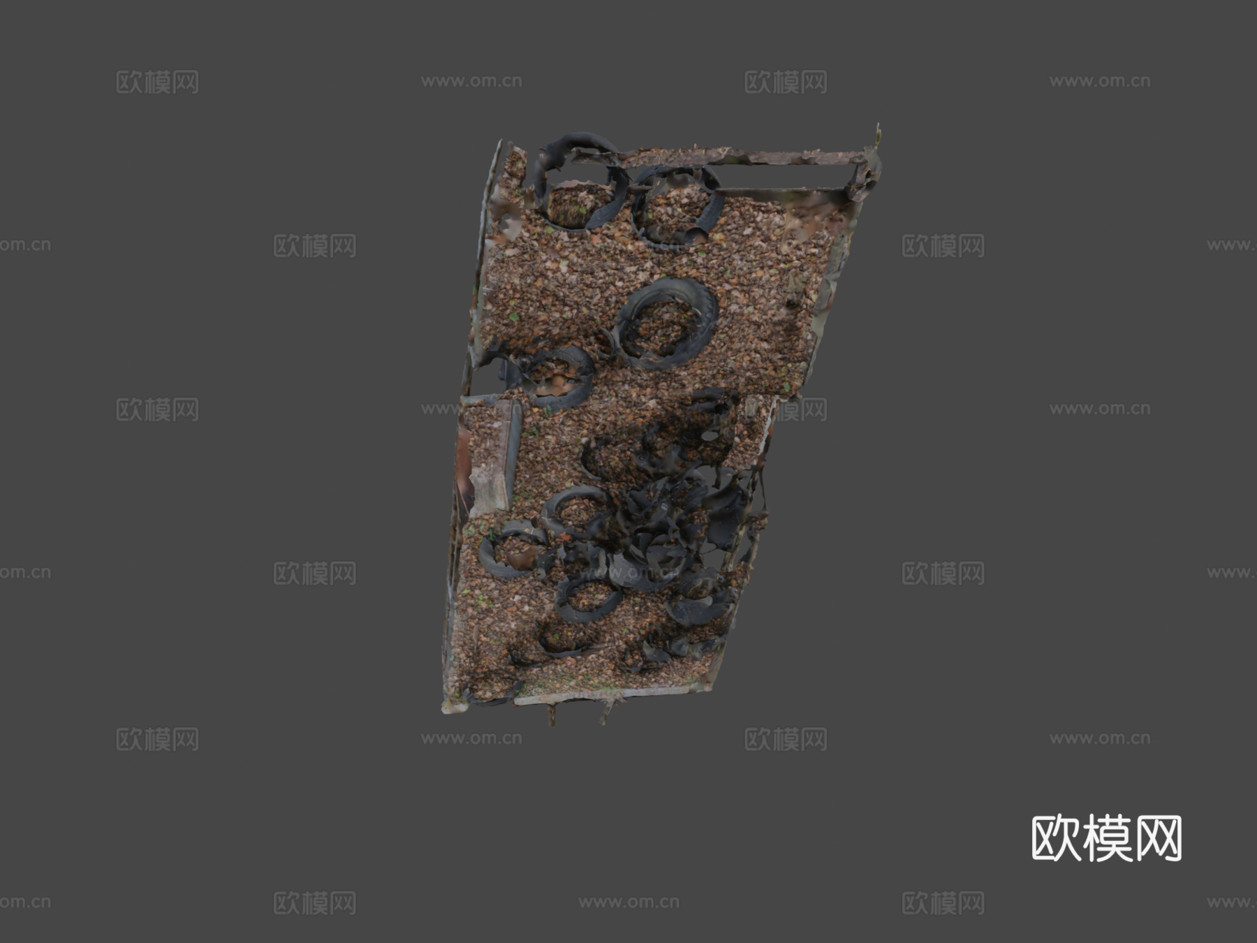 一卡车轮胎su模型