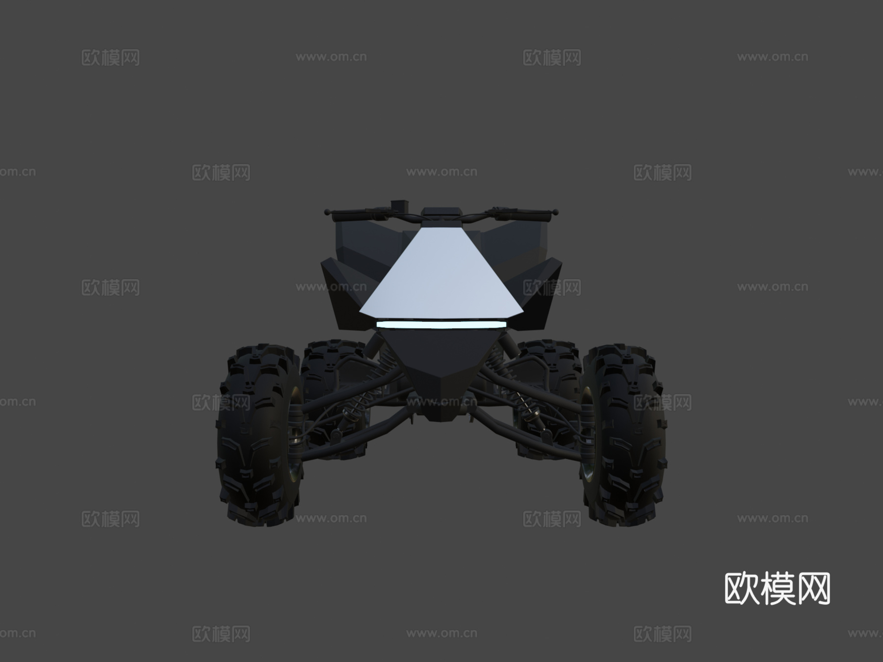 特斯拉赛博四轮车-赛博卡车全地形车su模型
