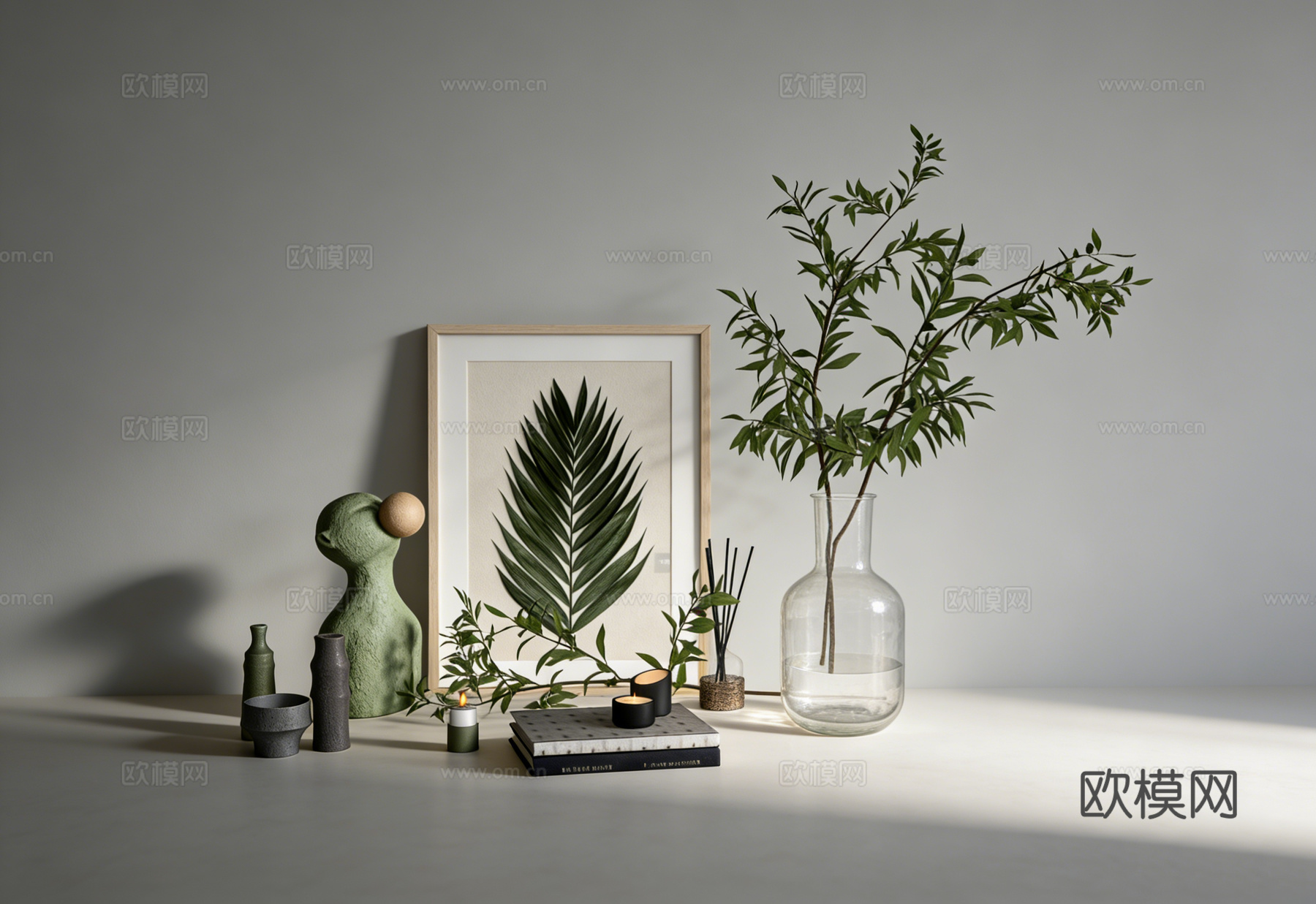 现代摆件su模型