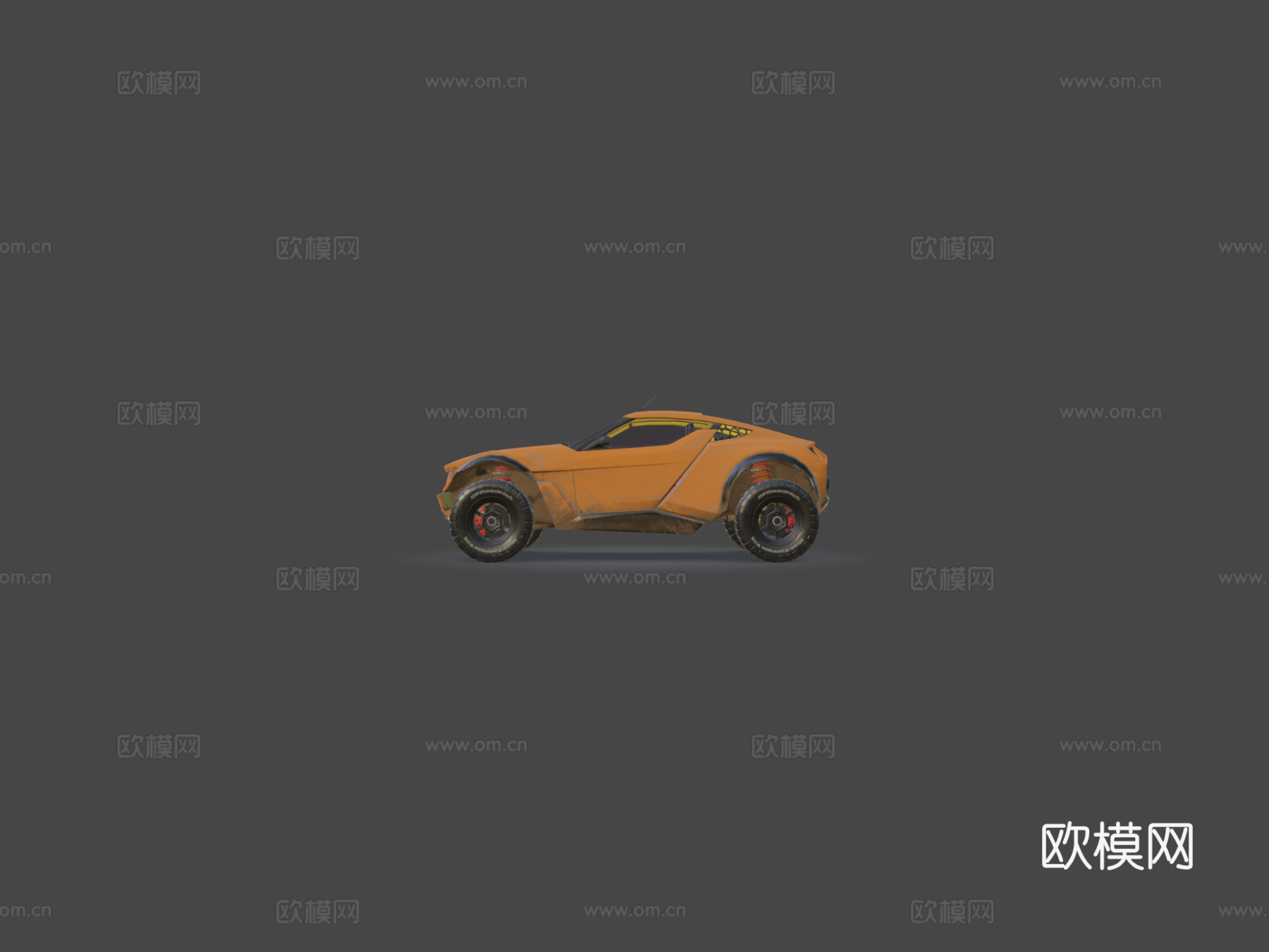 扎鲁克沙地赛车su模型