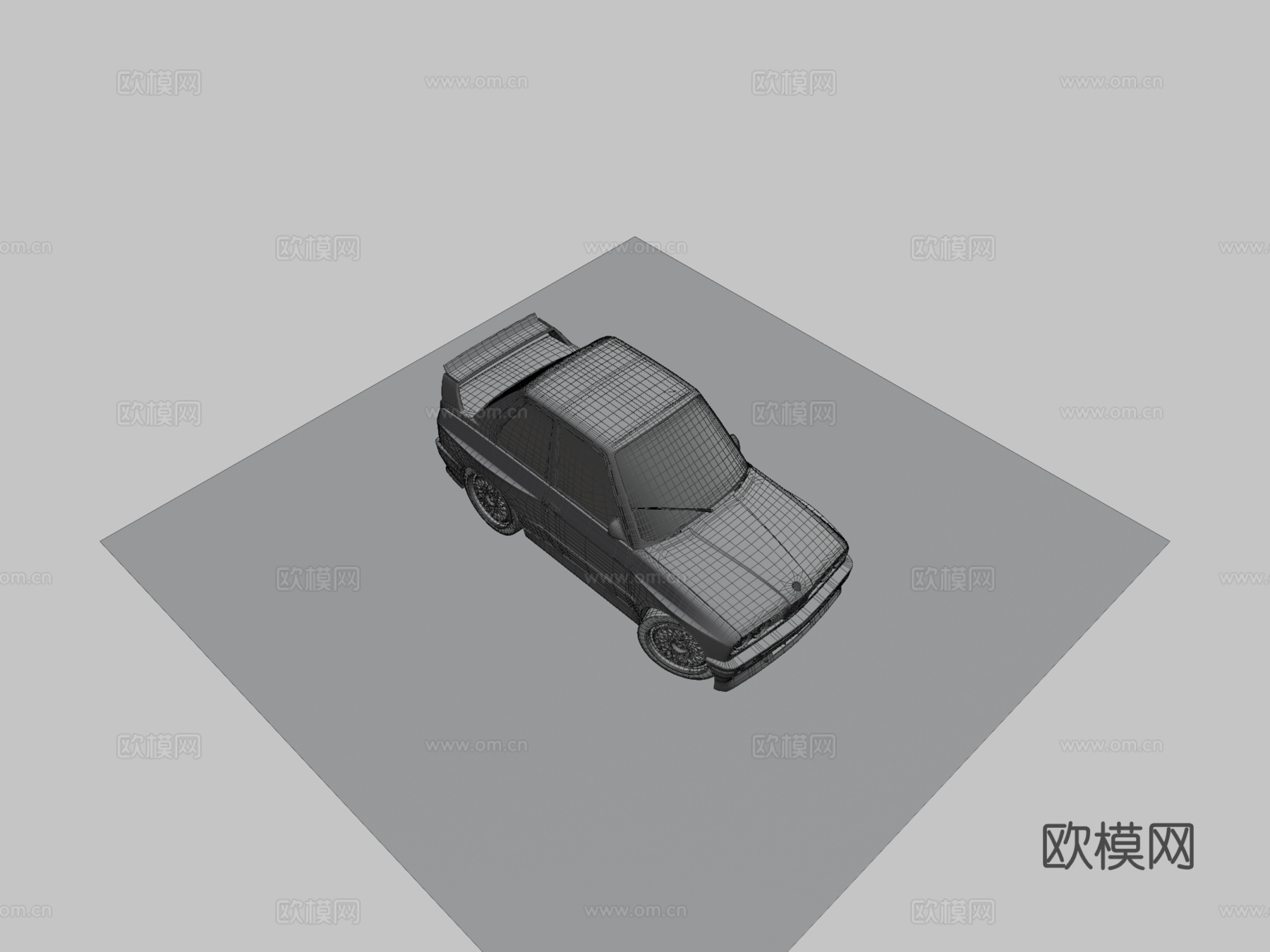 卡通旅行车su模型