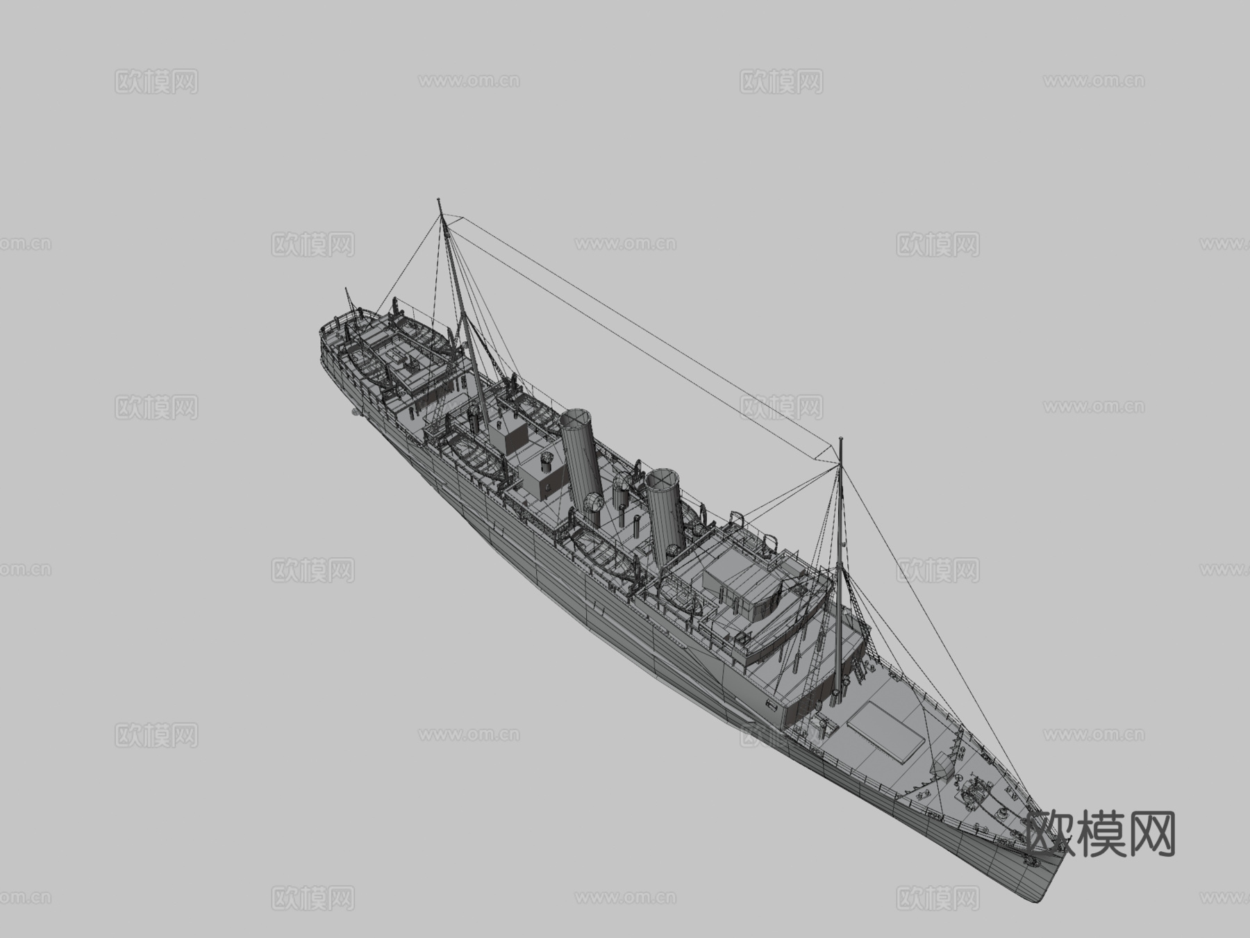 洛丽娜号船su模型