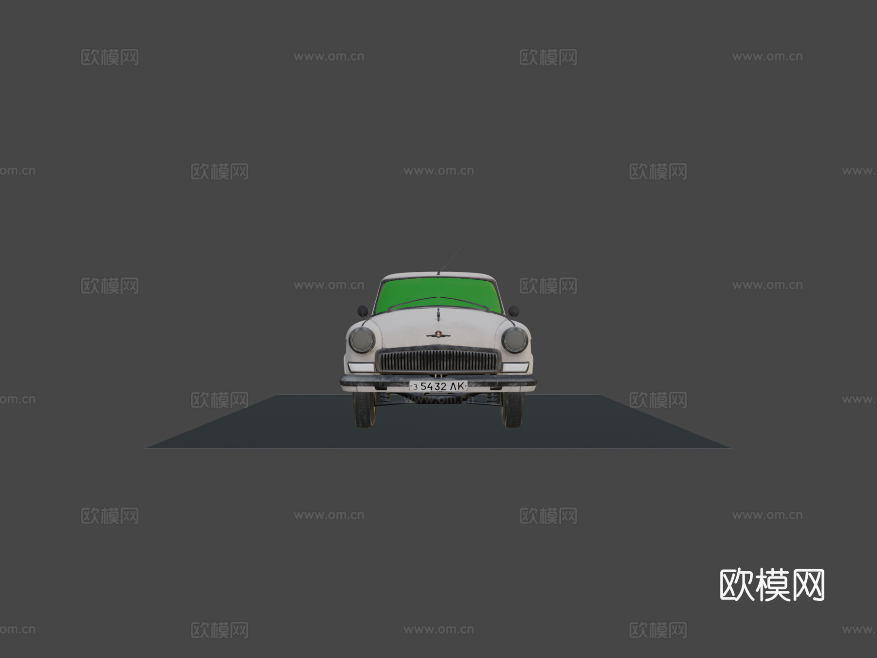 嘎斯21伏尔加轿车su模型