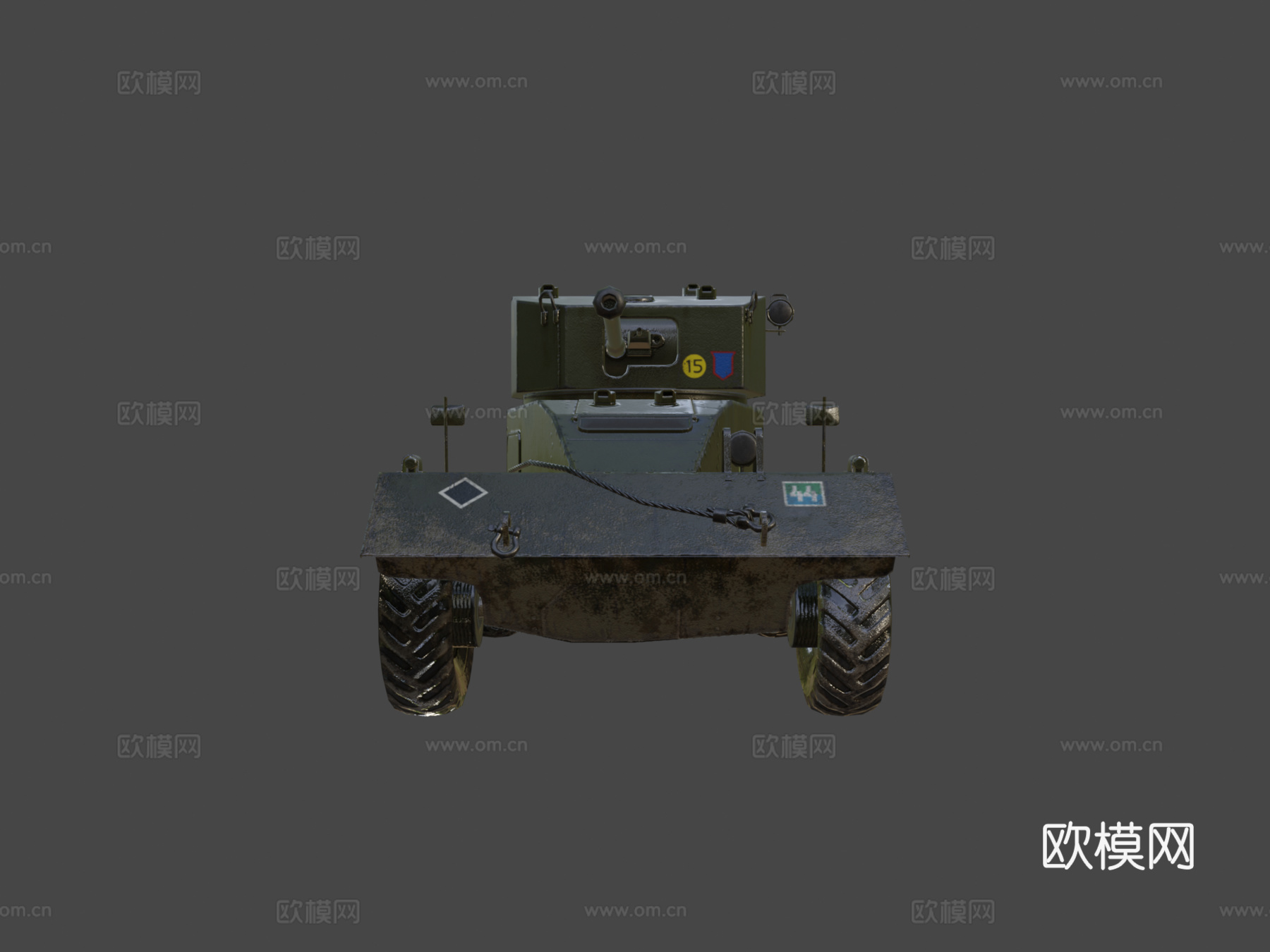 （动画）英雄连2-英军部队-AEC巡逻车su模型