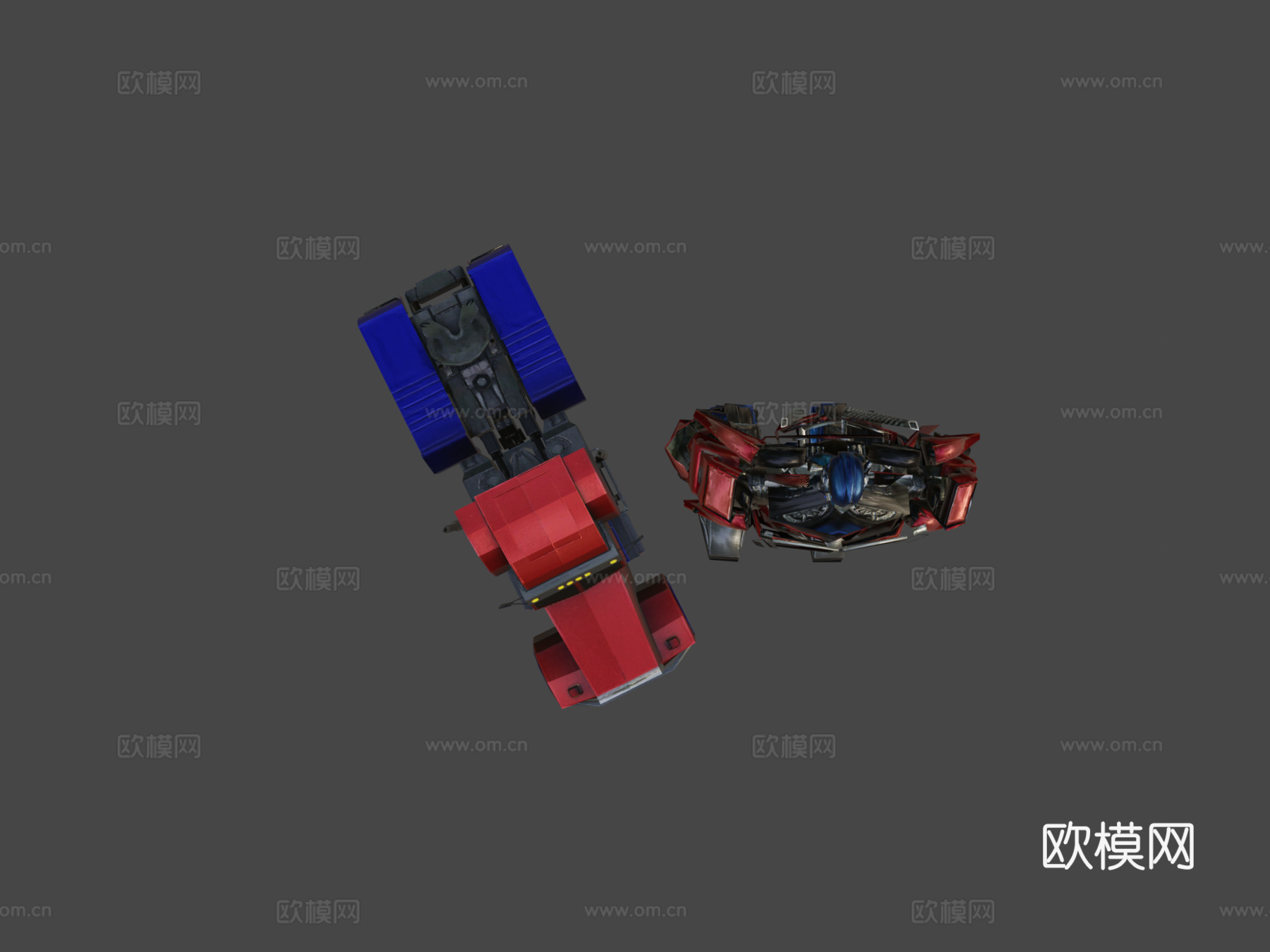 擎天柱 - 变形金刚领袖su模型