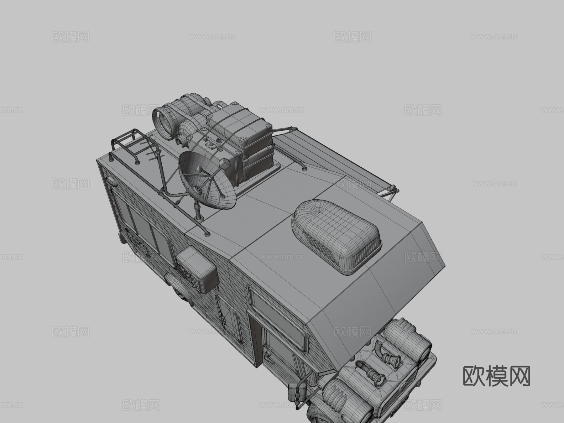 风格化露营车su模型