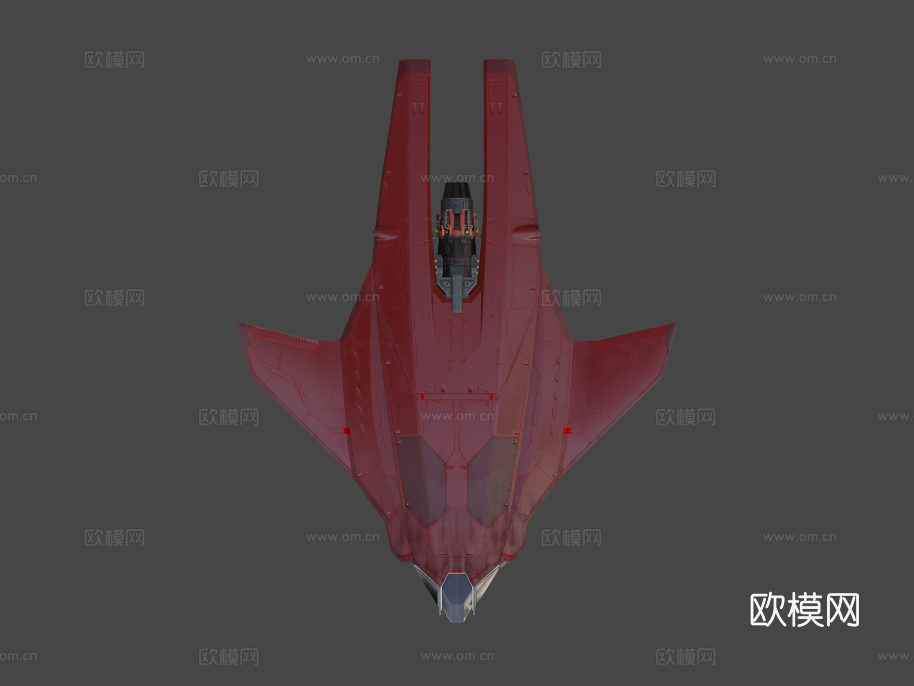 科幻飞船su模型