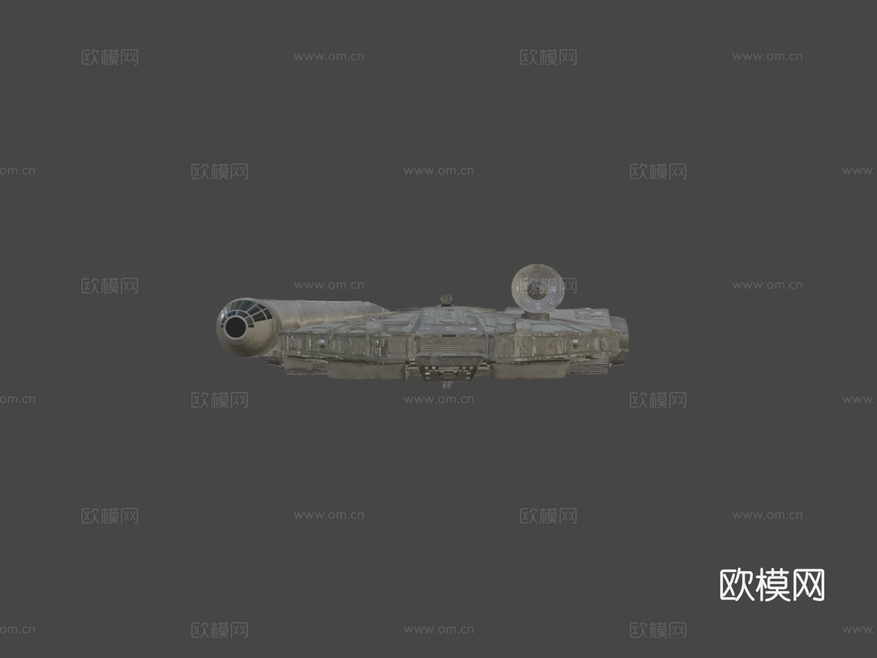 低多边形千年隼su模型