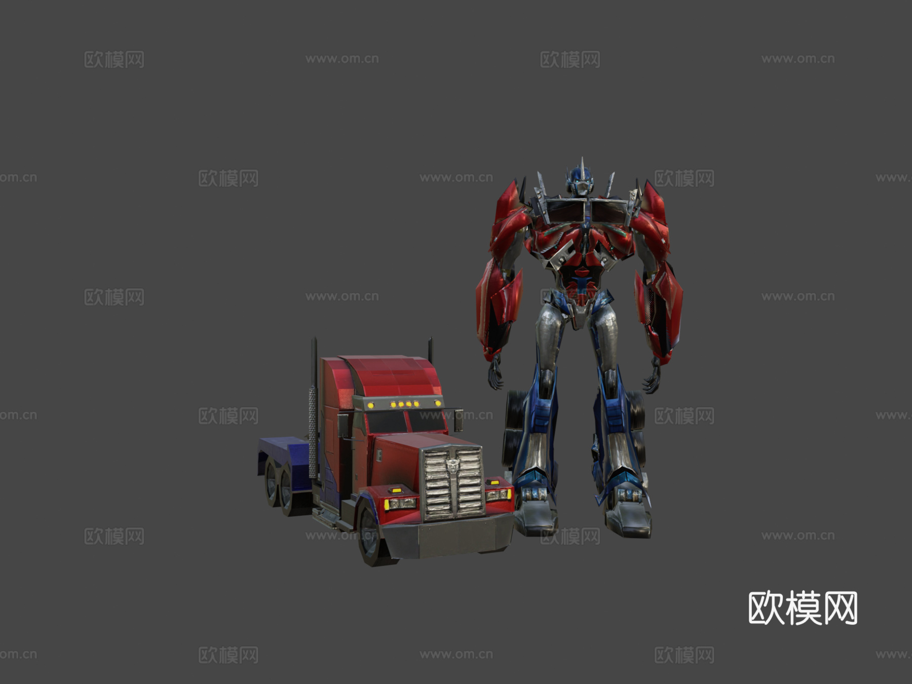 擎天柱 - 变形金刚领袖su模型