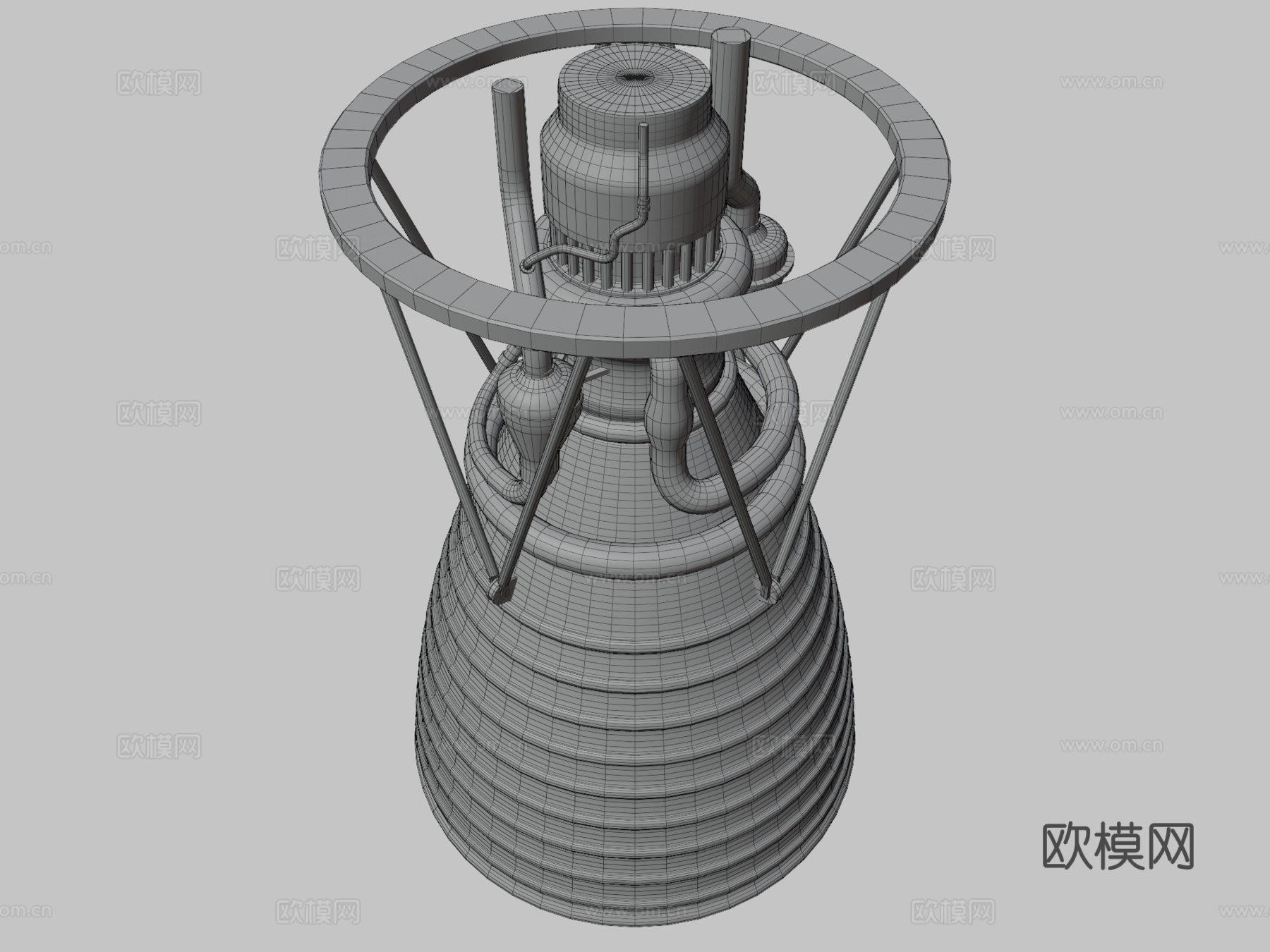 基础火箭发动机su模型