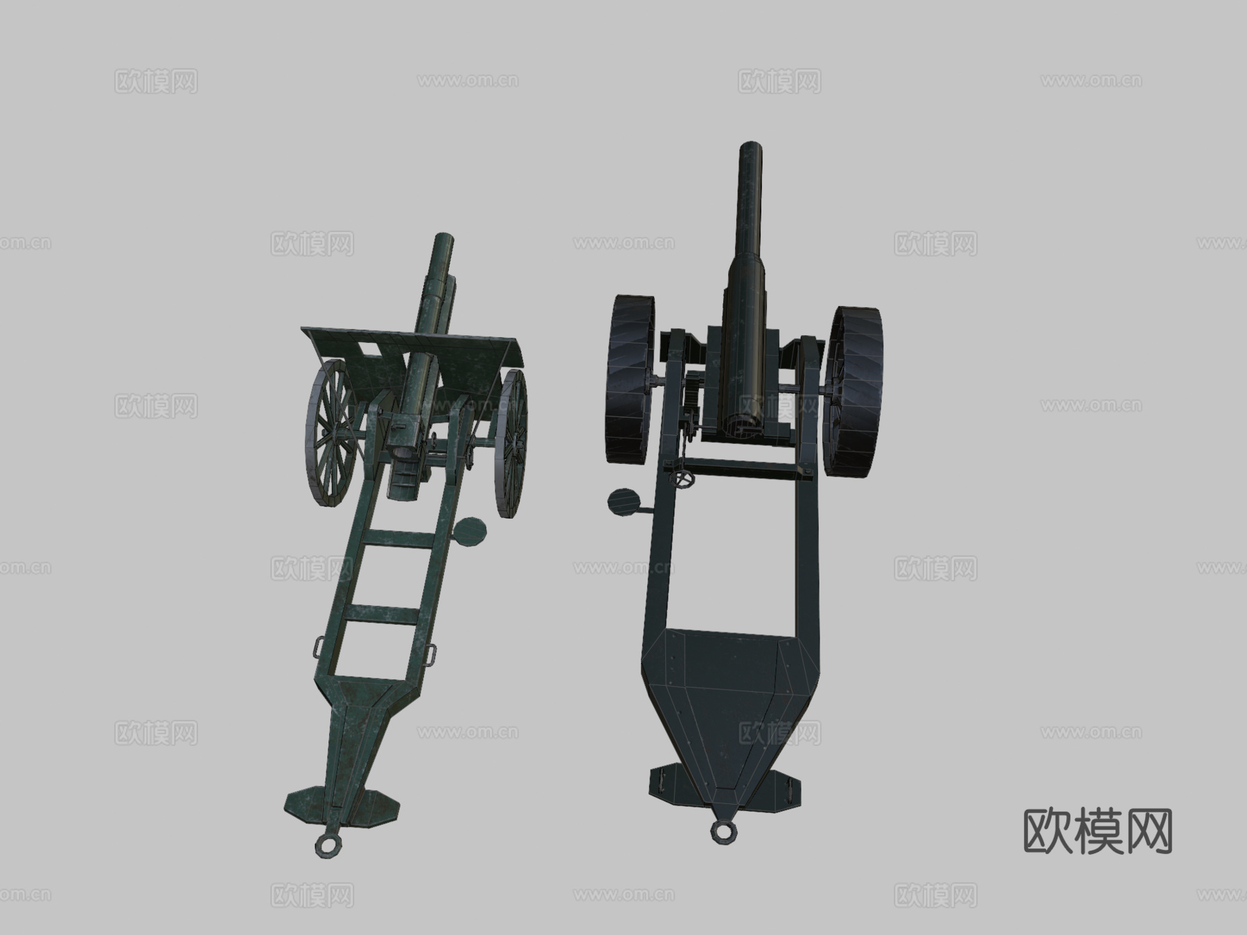 第一次世界大战火炮su模型