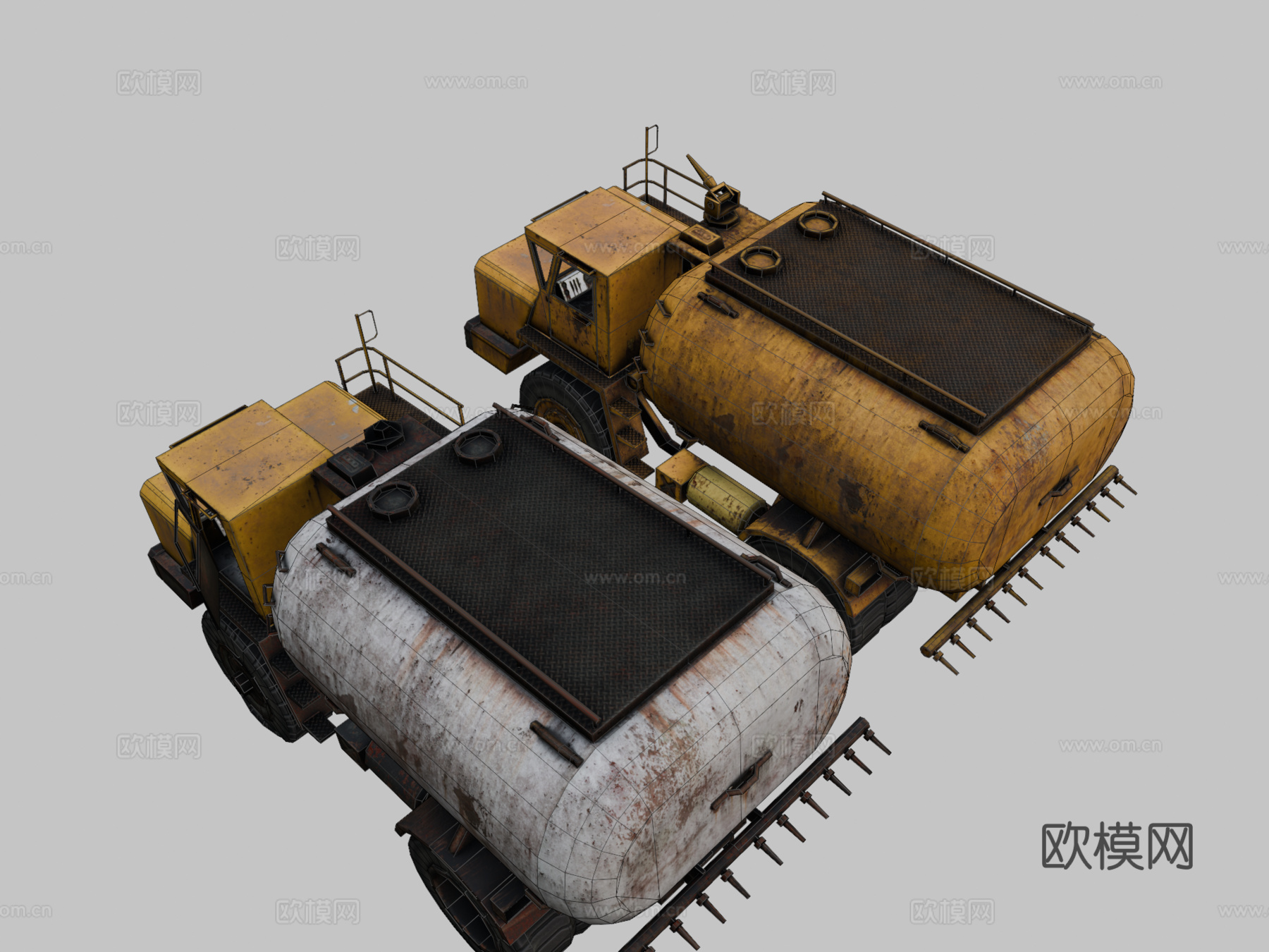 别拉斯540油罐卡车su模型