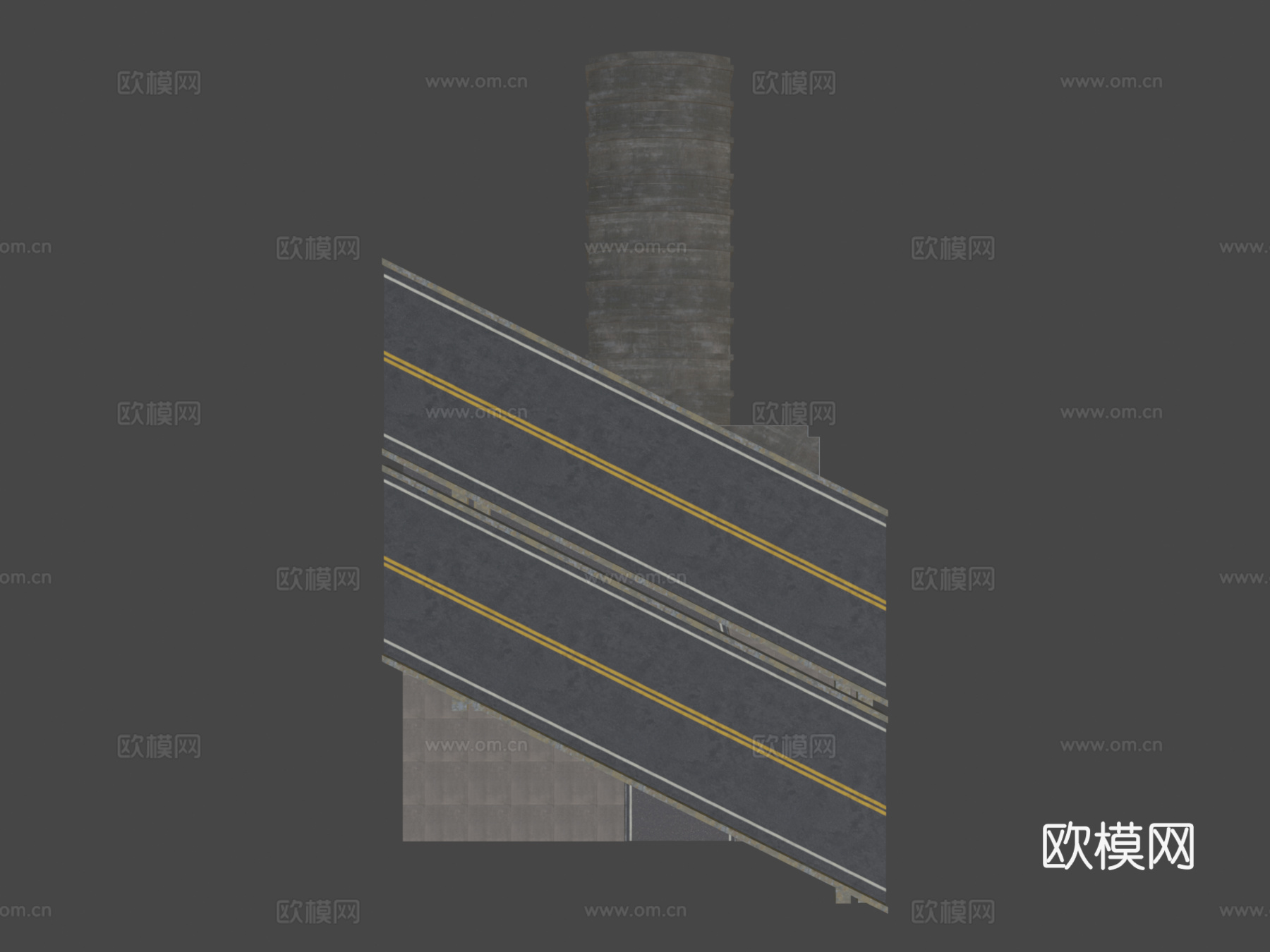 隧道上方桥梁su模型