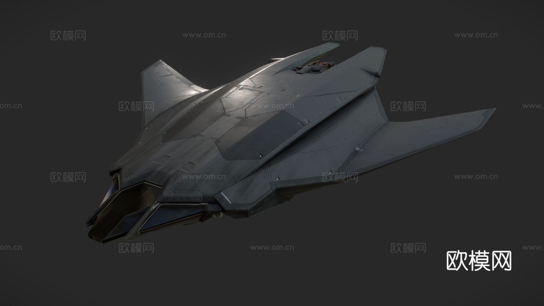 科幻飞船su模型