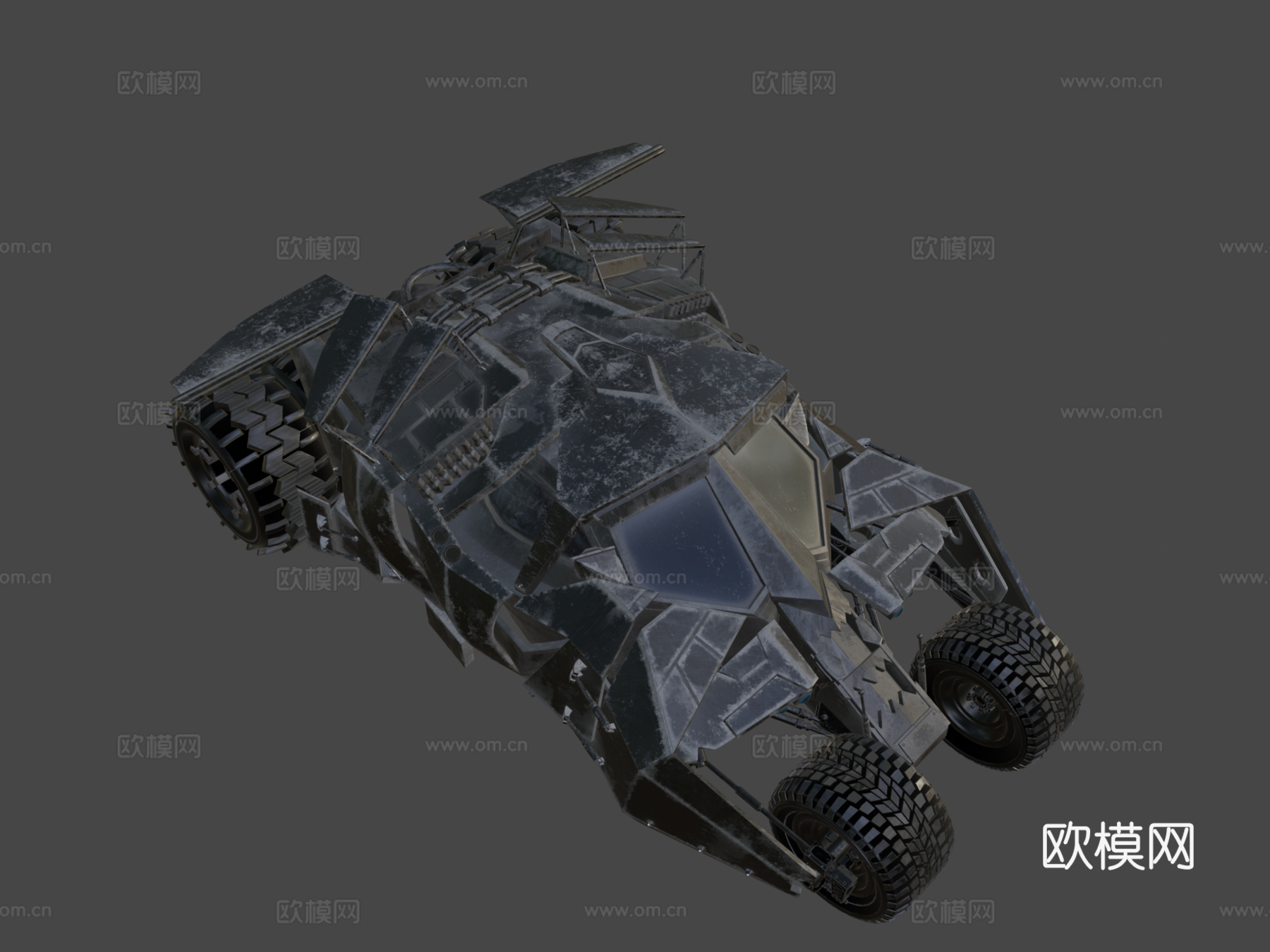 翻滚者蝙蝠车su模型