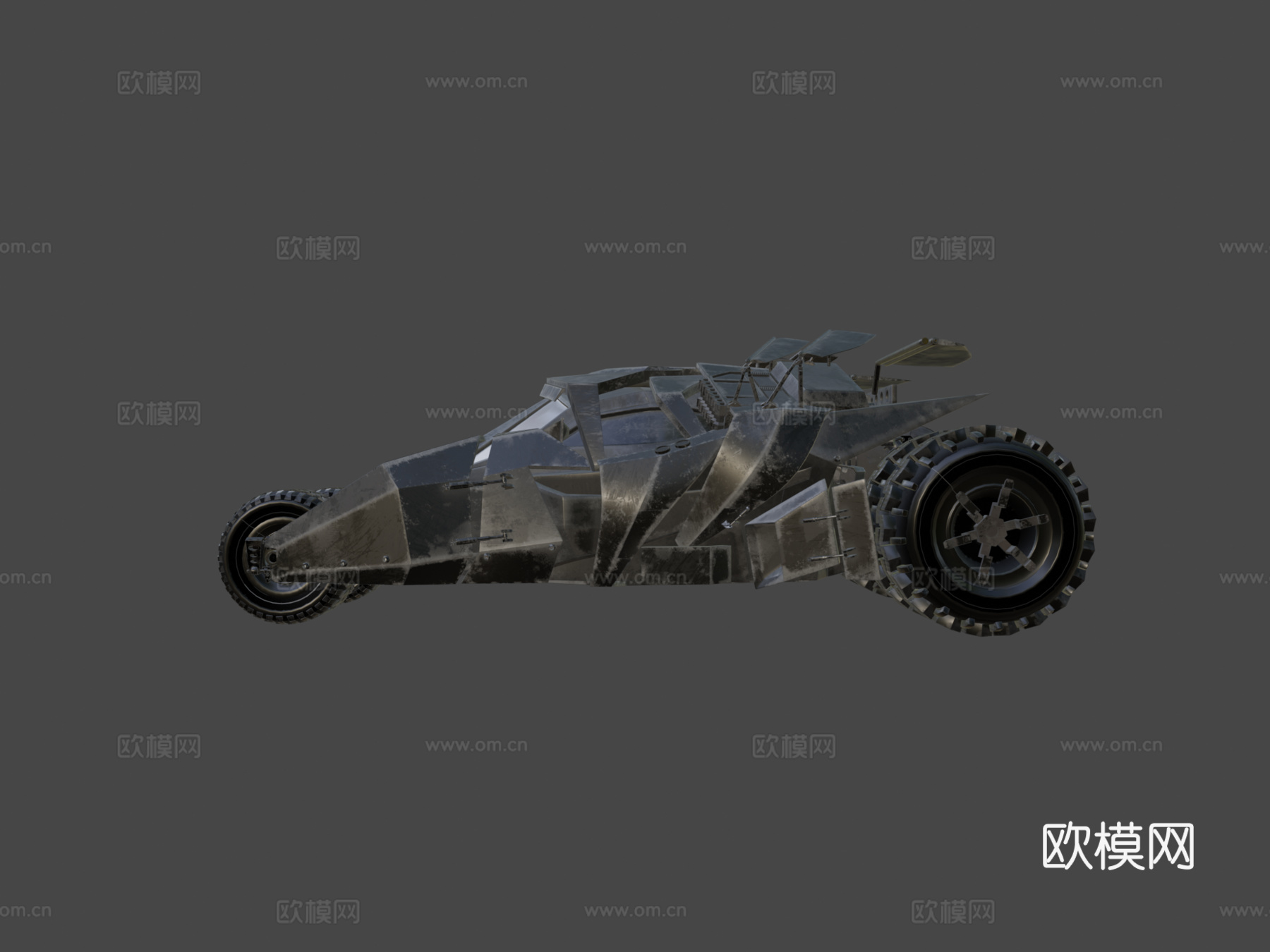 翻滚者蝙蝠车su模型