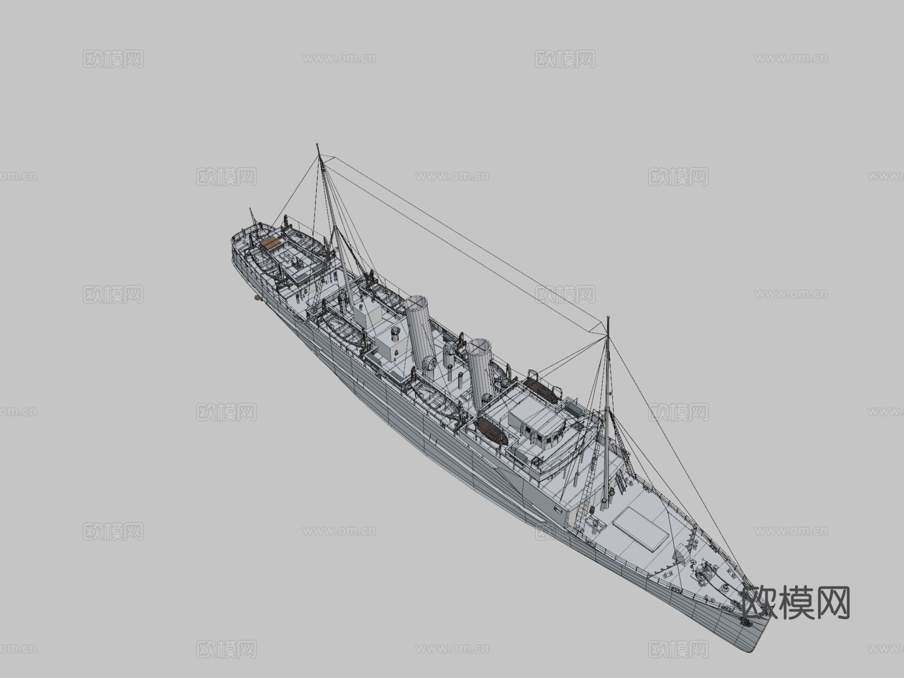 洛丽娜号船su模型