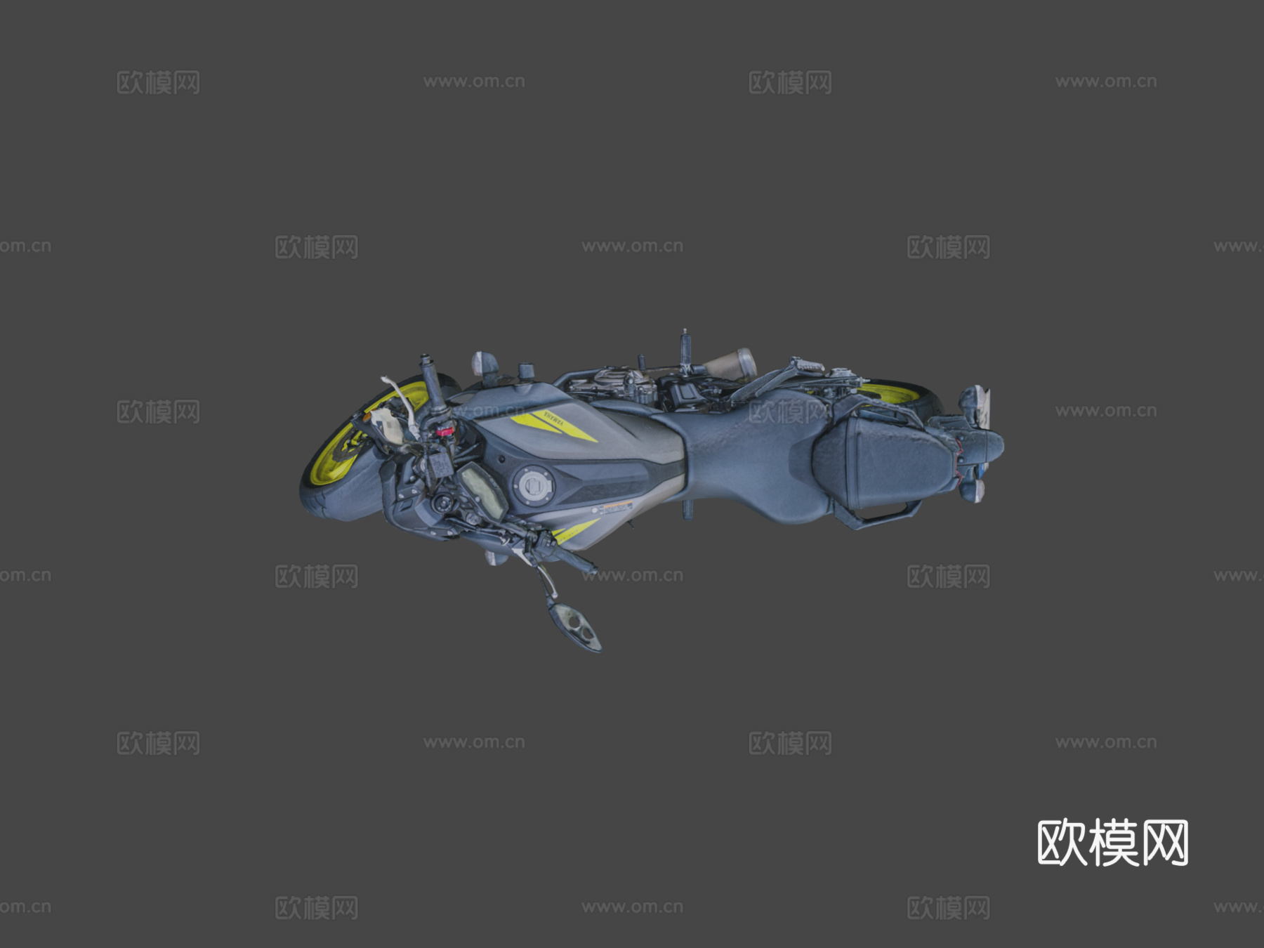 MT-07摩托车原始摄影测量扫描su模型