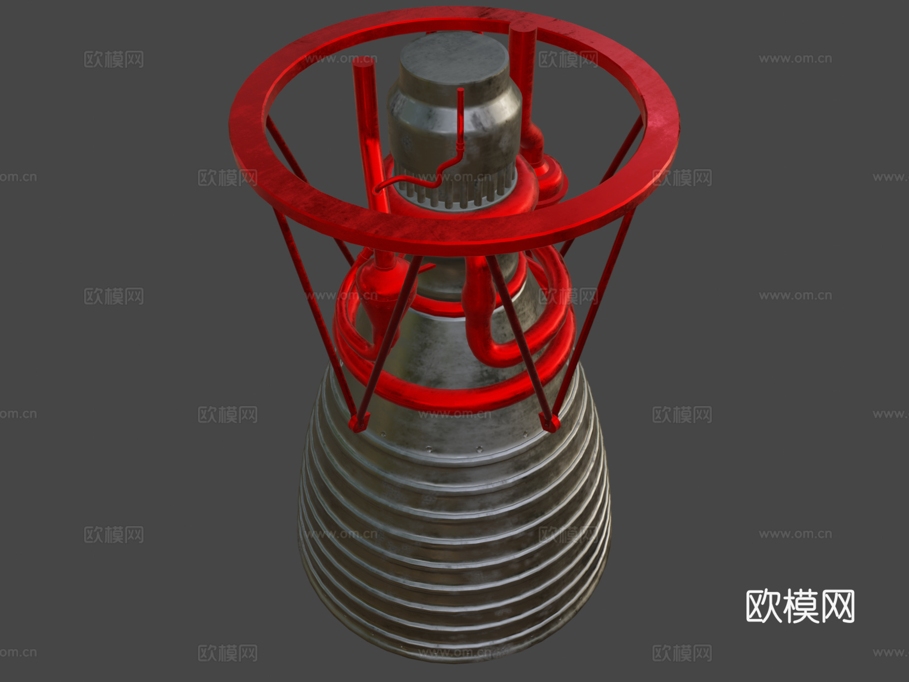 基础火箭发动机su模型