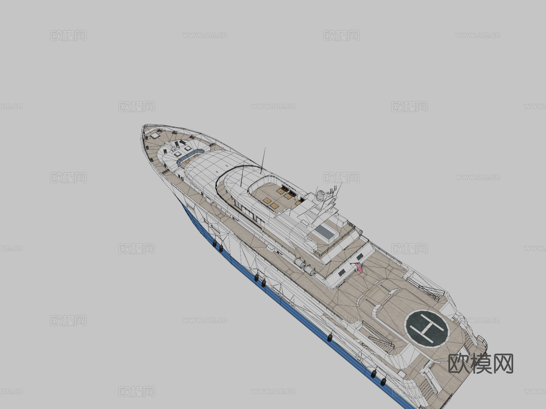 弗里基的游艇su模型