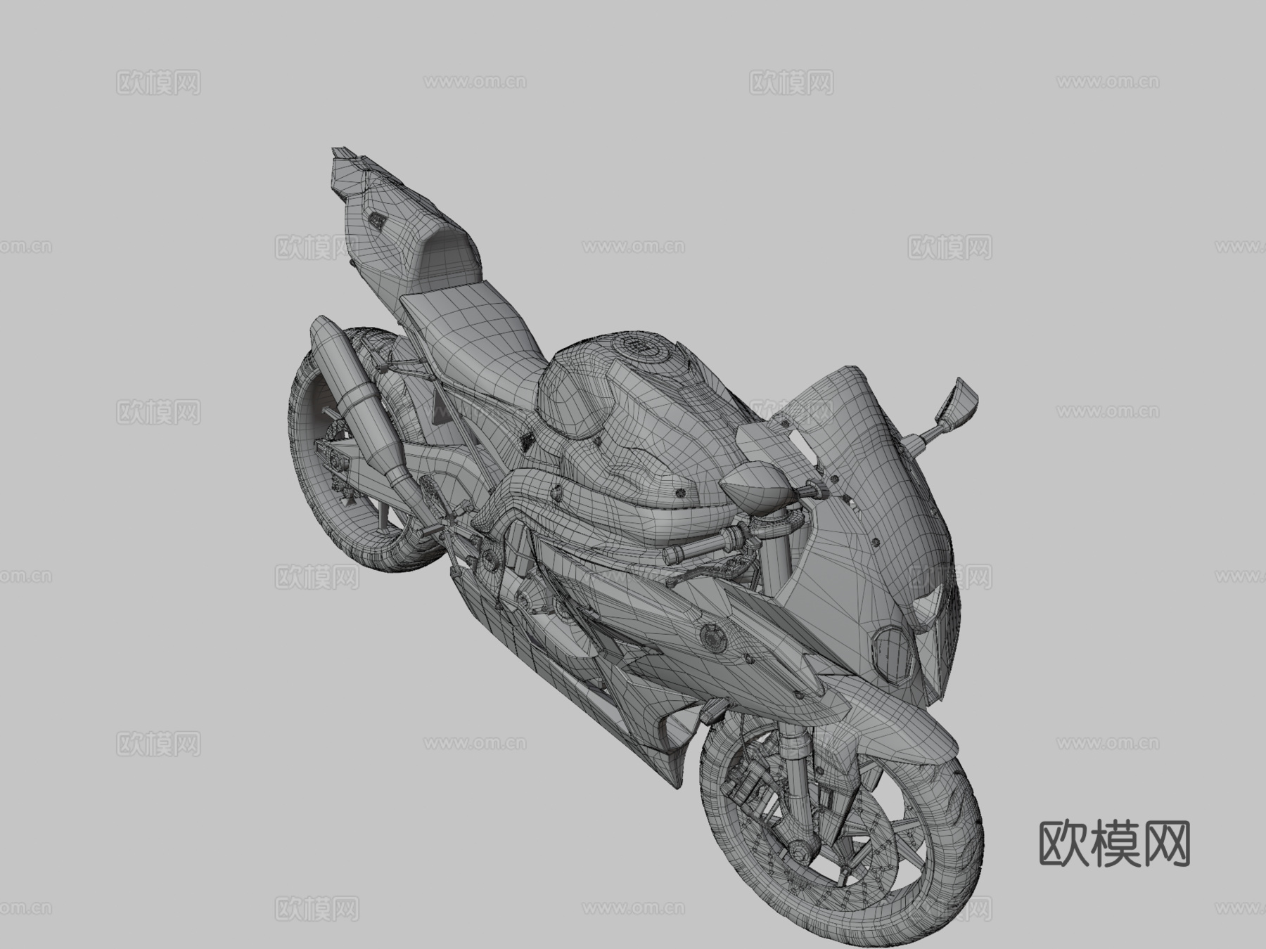 宝马S1000 RR摩托车su模型