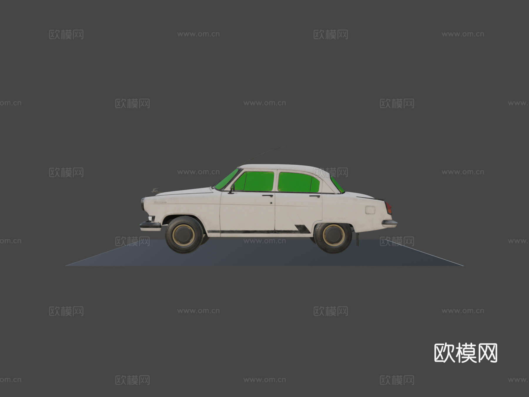 嘎斯21伏尔加轿车su模型