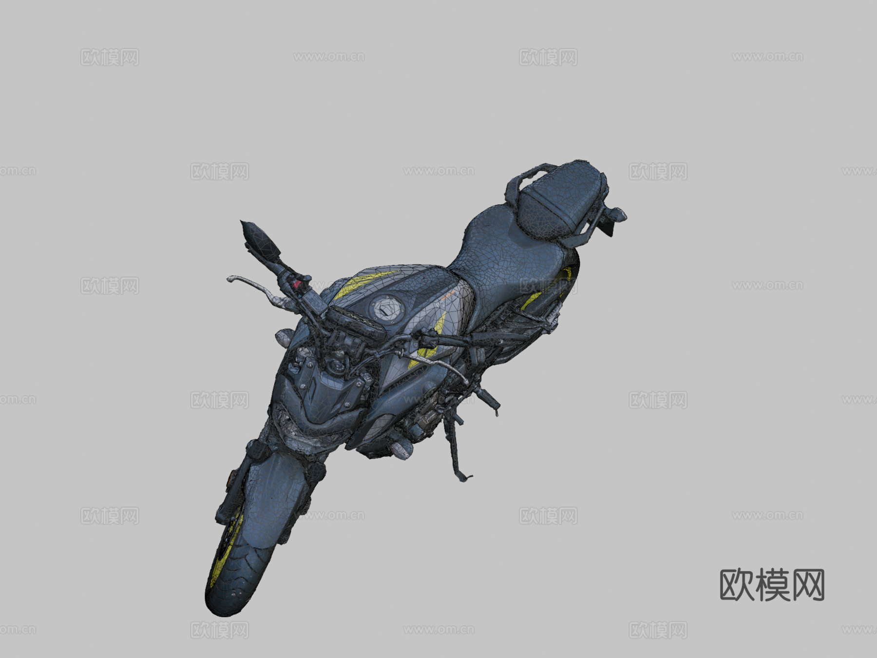 MT-07摩托车原始摄影测量扫描su模型