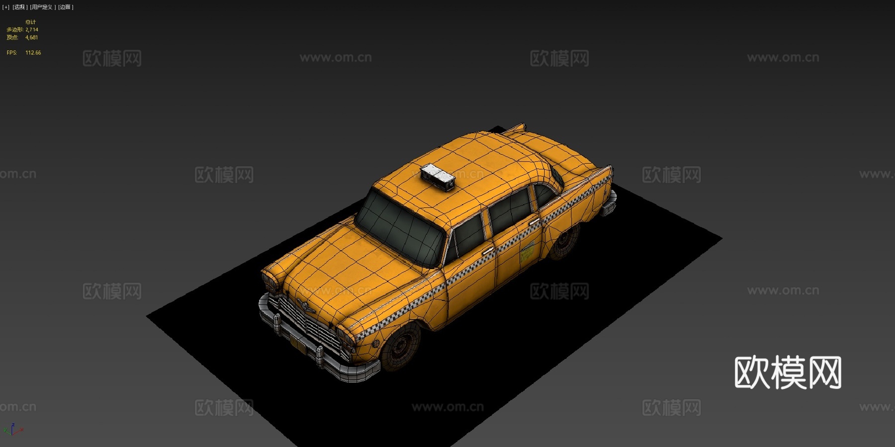 年切克马拉松出租车su模型