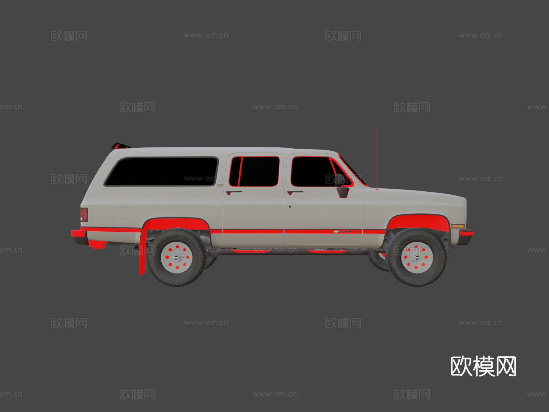 年雪佛兰郊区su模型