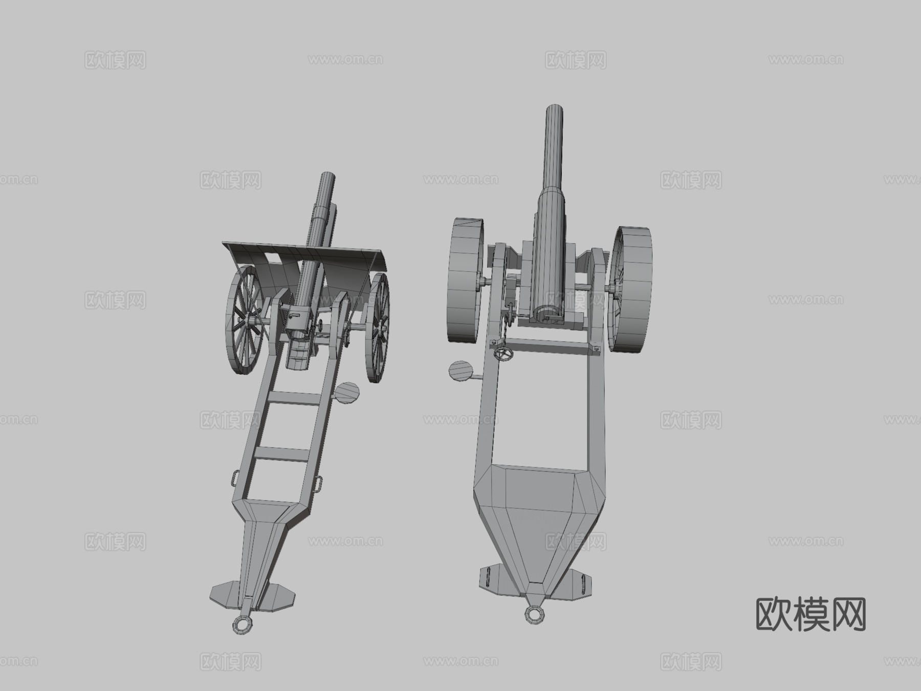 第一次世界大战火炮su模型