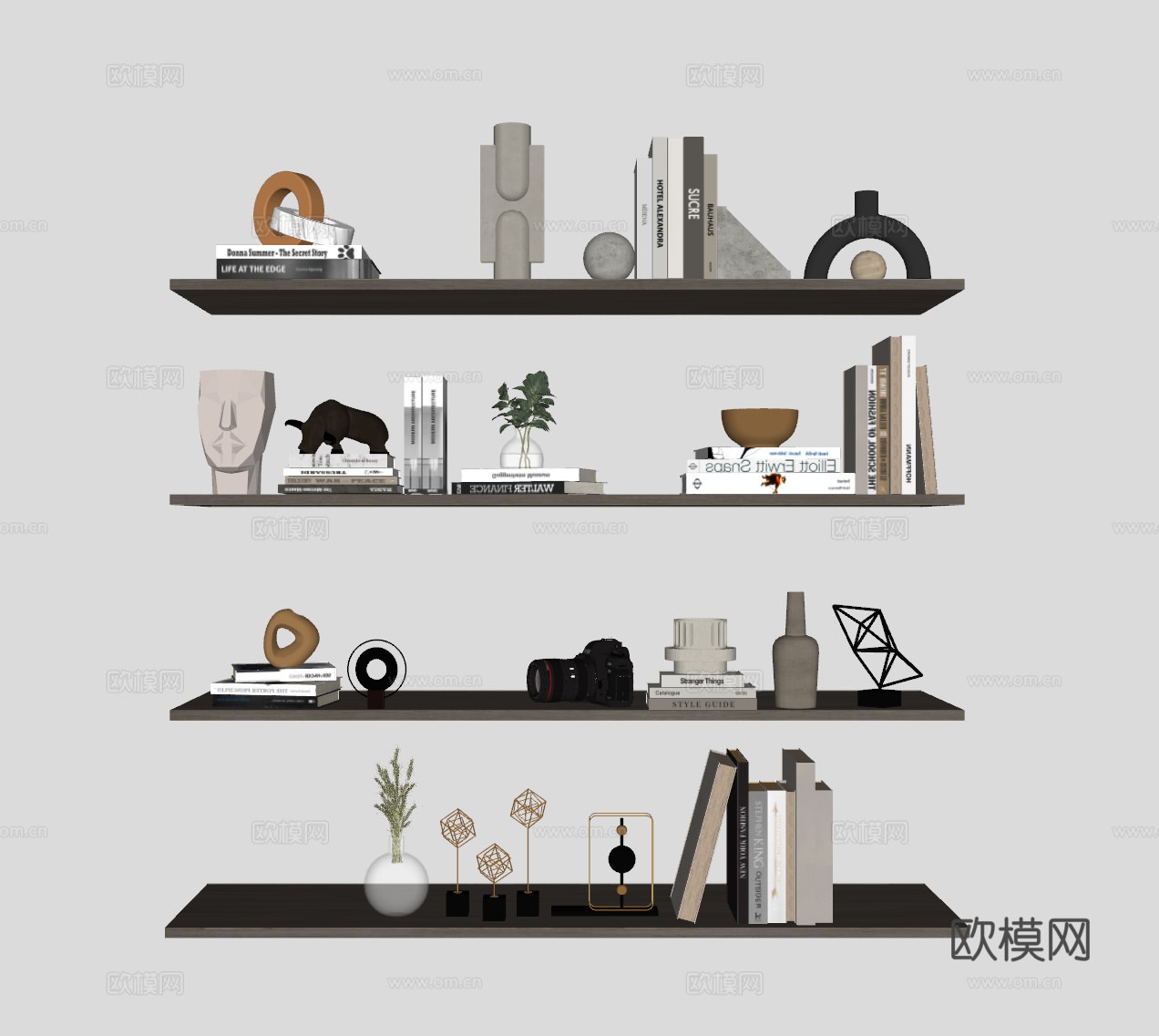 现代摆件su模型